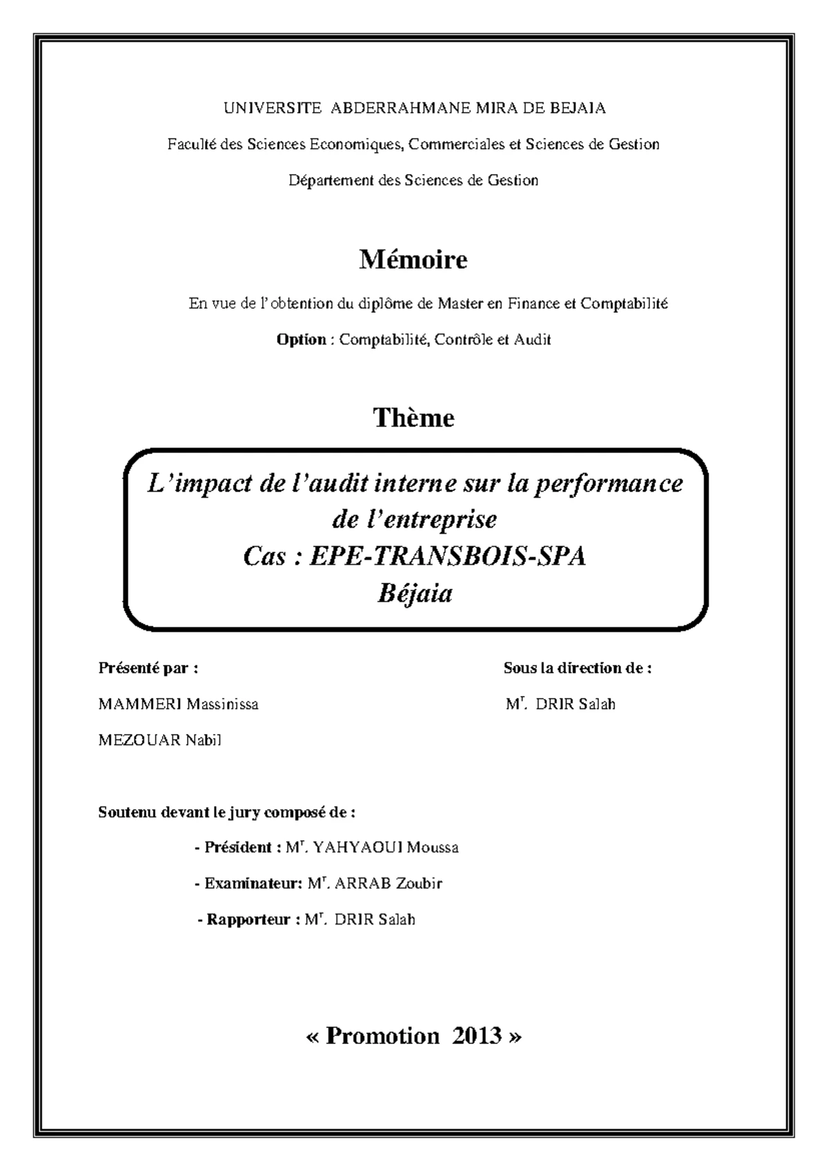 Mémoires de Master 2 Droit public - UNIVERSITE DE PAU ET DES PAYS DE L ...