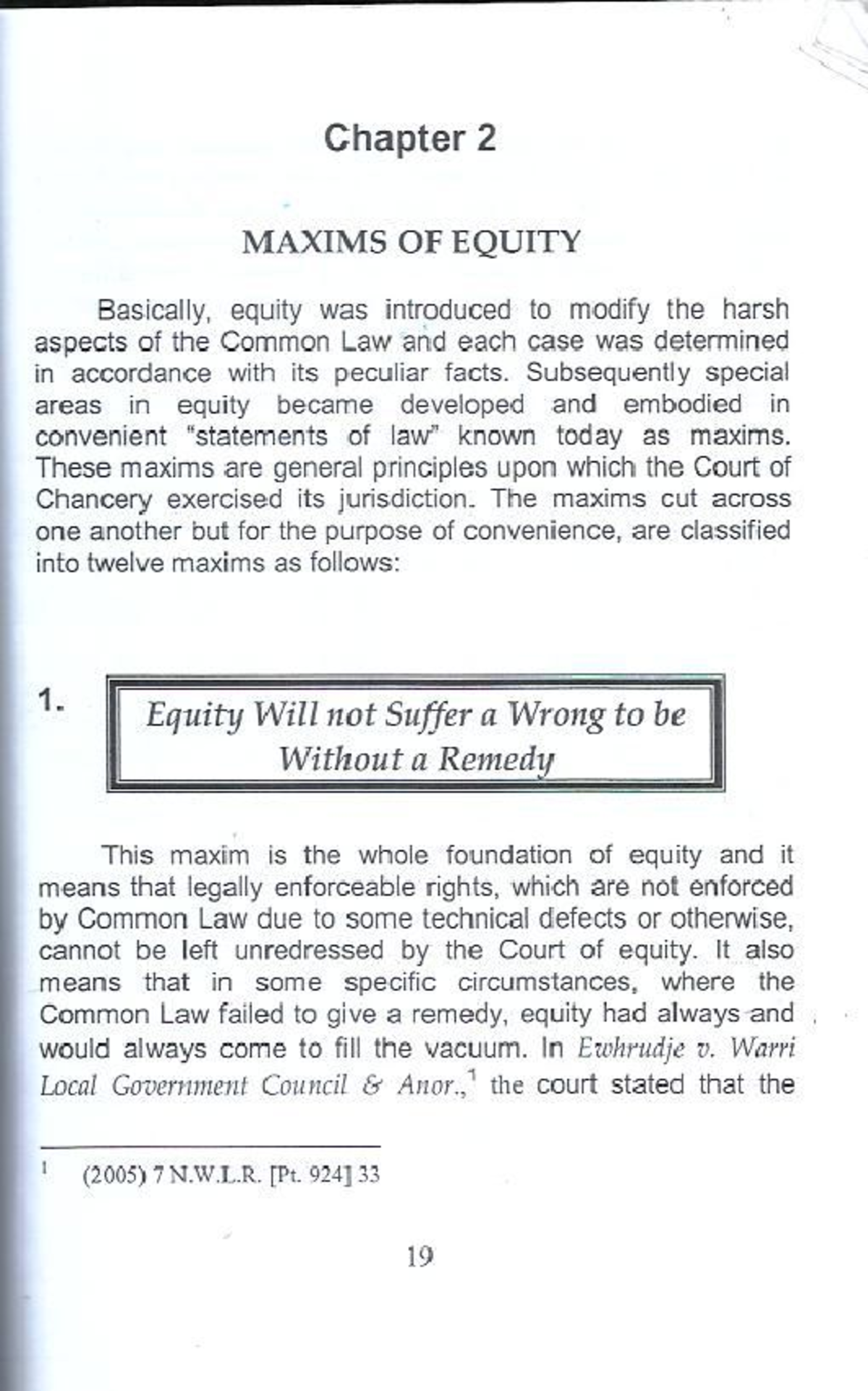 Equity Maxims: Key Principles and Applications - Studocu