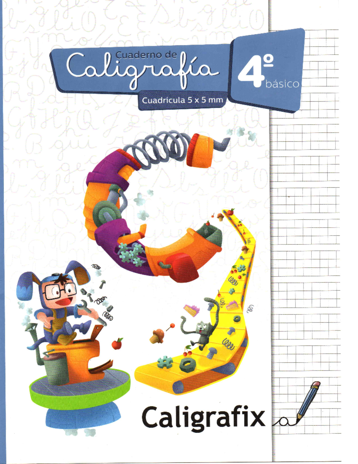 Cuaderno de Caligrafía para 4º Básico: Aprendizaje y Ejercicios - Document Preview