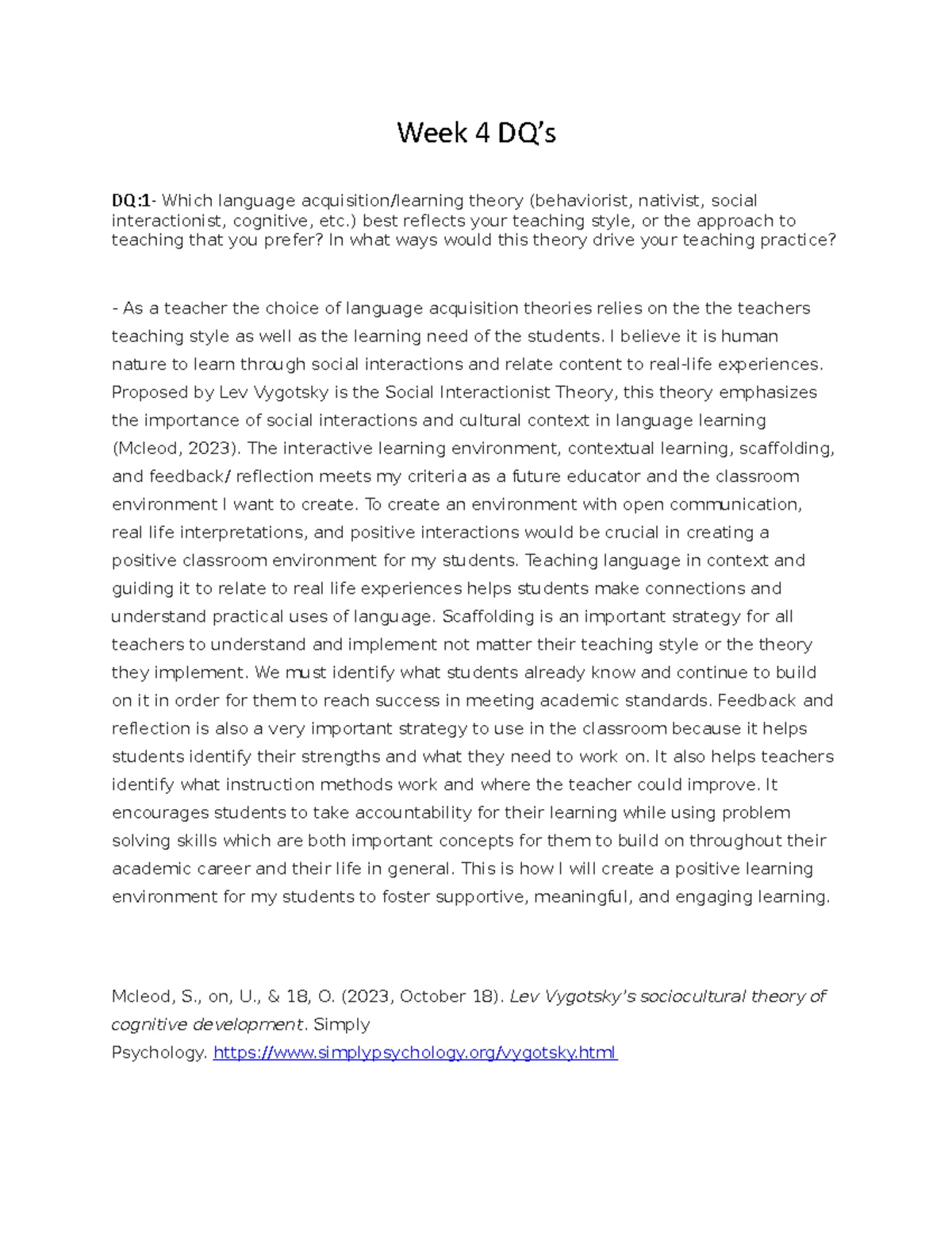 Topic 1 assignment - Basic Components of Worldview Name: Amy Payne ...