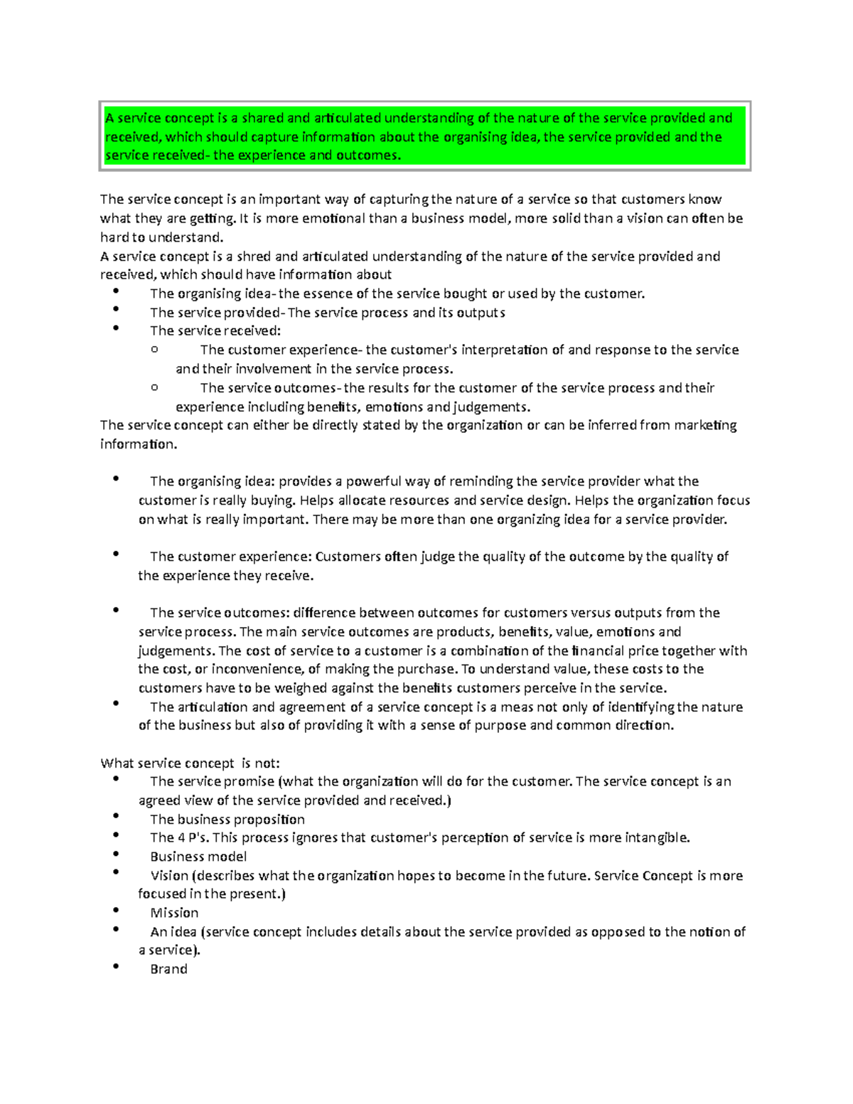 Understanding the Service Concept: Definition, Importance, and ...