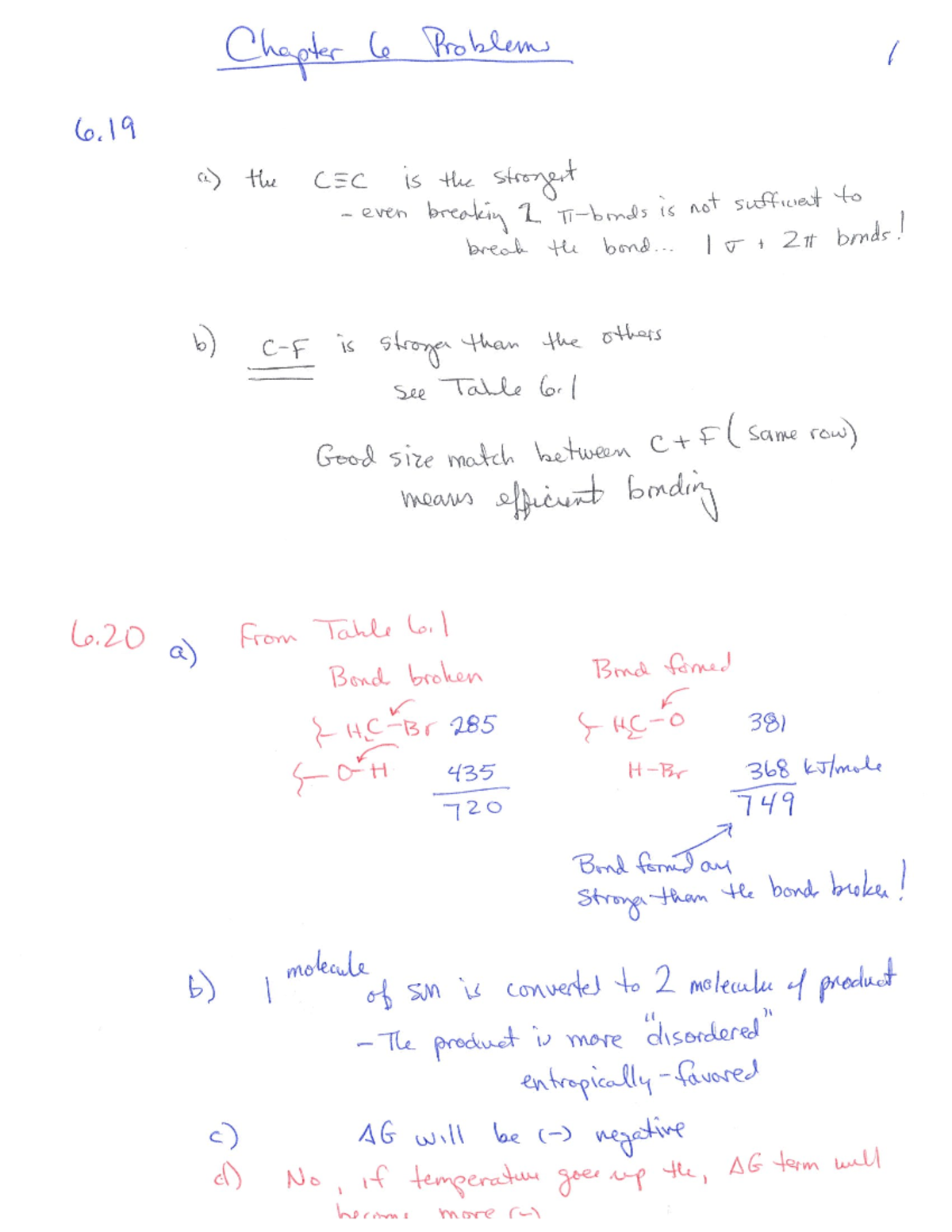 Chemistry Chapter 6 Problems and Solutions - Studocu