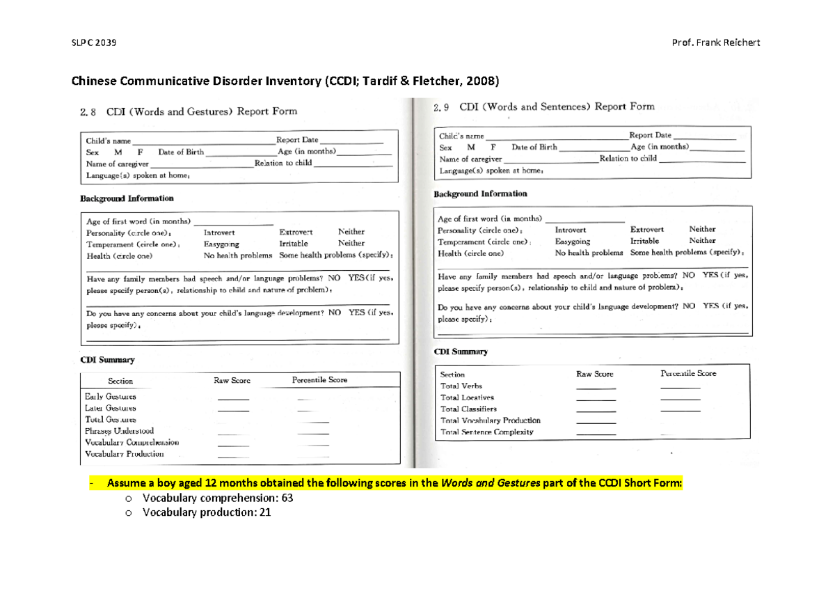 CCDI-Example Score-Conversion - Chinese Communicative Disorder ...