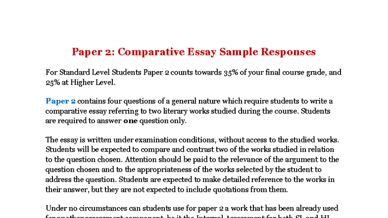Paper 2: Comparative Essay on Injustice in Disgrace & The Tempest - Studocu