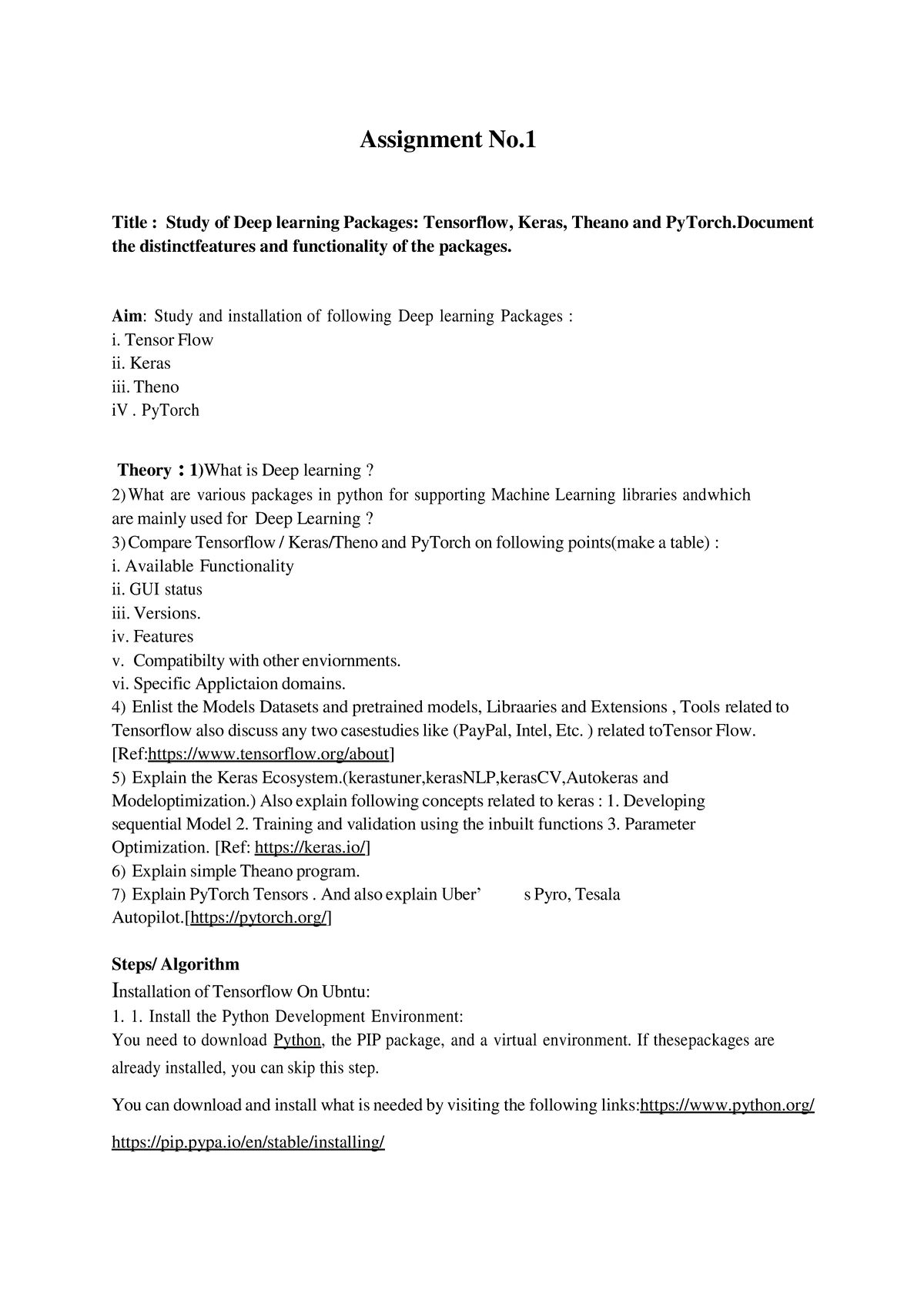 Assignment no 4 - Assignment No 4 Problem Statement Use Autoencoder to ...