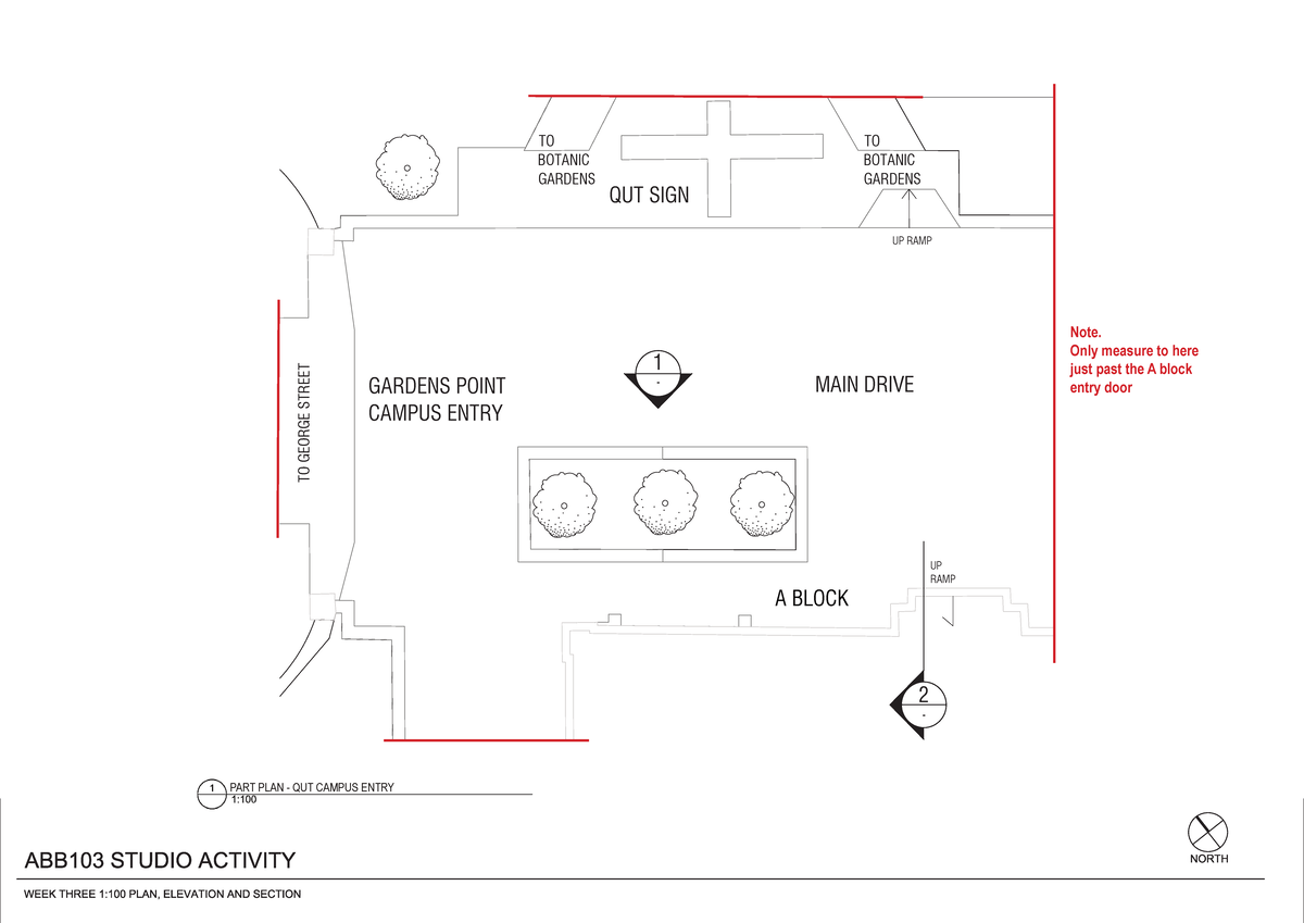 ABB103 - Part Plan for QUT Campus Main Entry 1 - Studocu