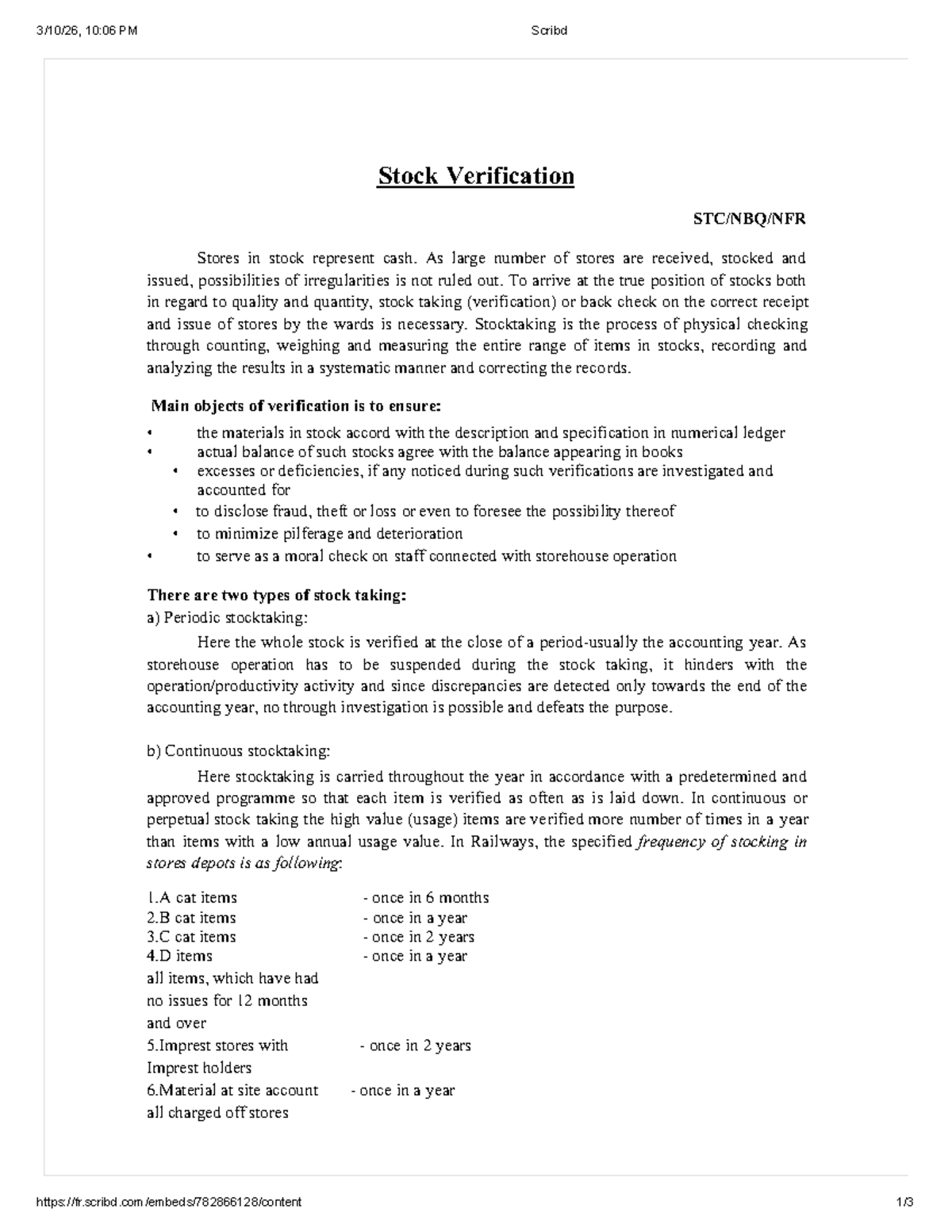 10:06 PM Stock Verification Process: Ensuring Accuracy in Inventory ...