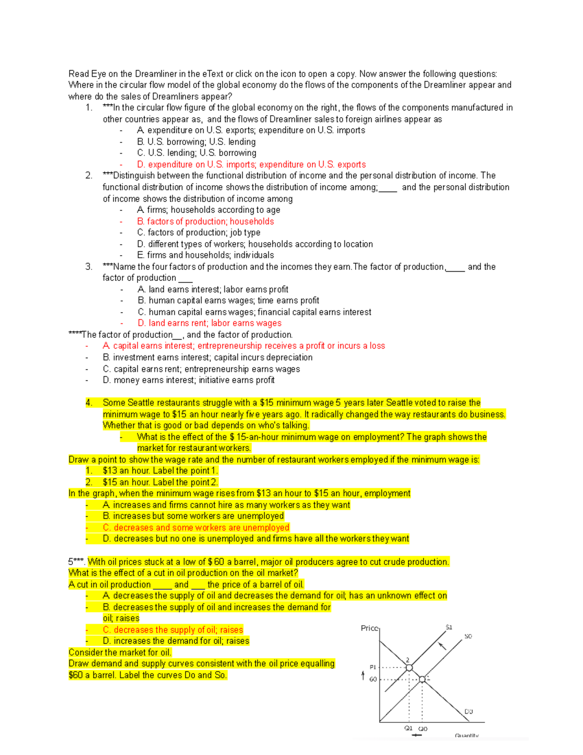 ECON 101: Key Concepts and Questions on Economic Models and Policies ...