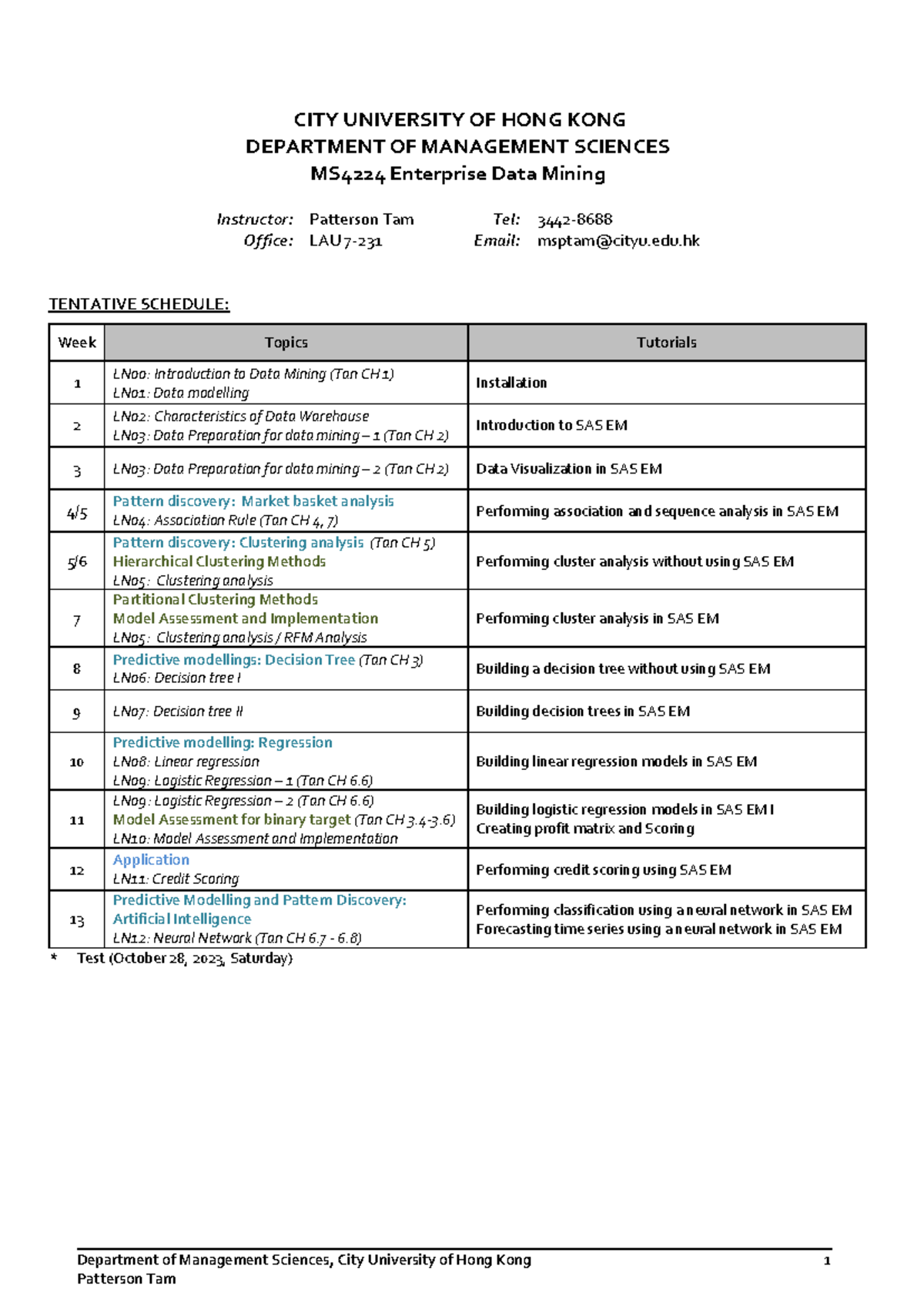 MS4224 Course Outline 2023-2024 - Department of Management Sciences ...