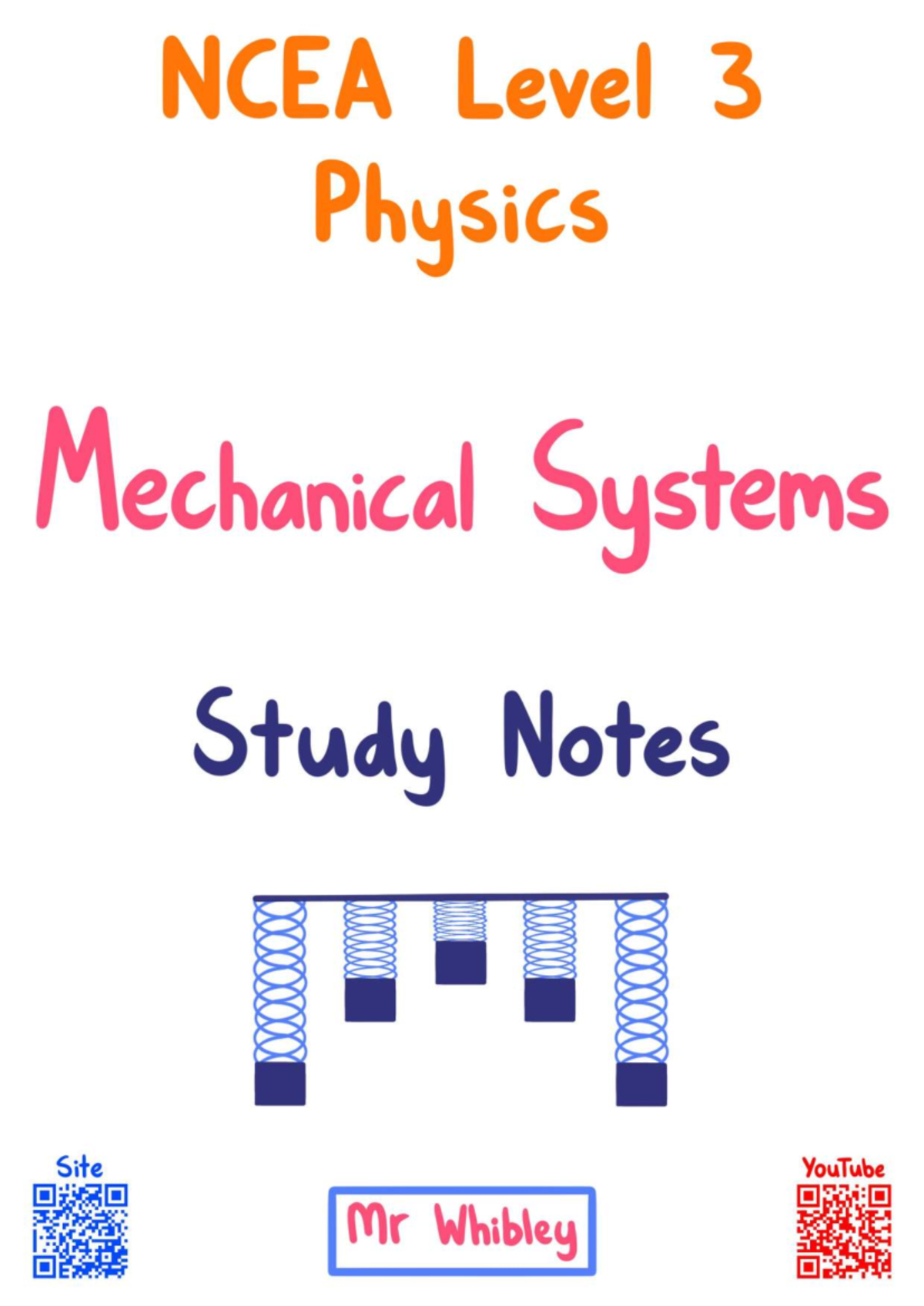 NCEA Level 3 Physics 3.4 Mechanical Systems Study Notes - Studocu