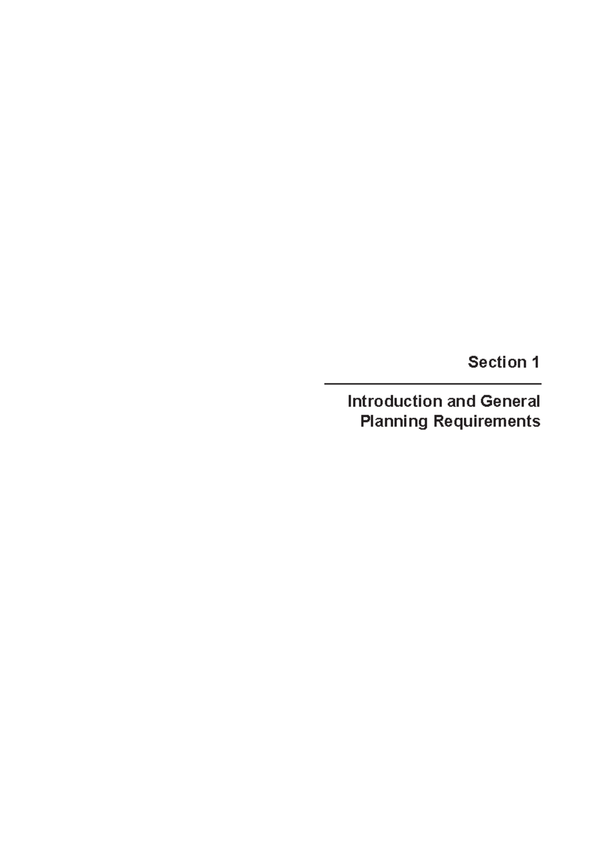SPAN Section 1 Introduction and General Planning Requirements - Section ...