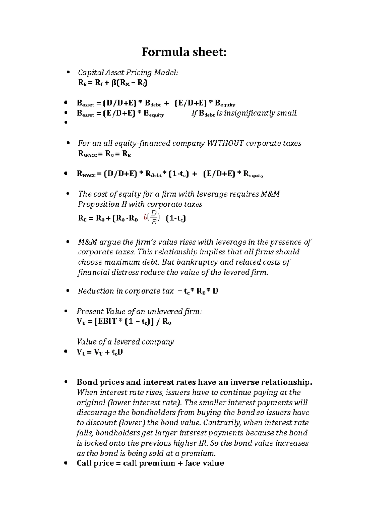 IB 2360: Corporate Finance Lecture 13 - Payout Policy Overview - Studocu
