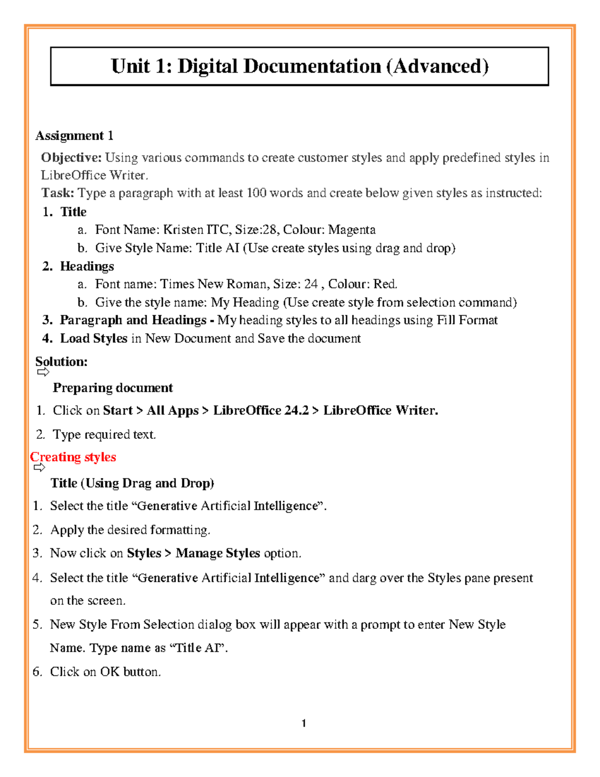 IT Practical File 2025-26: Advanced LibreOffice Assignments - Studocu