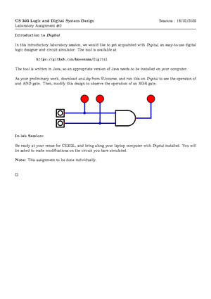 CS303 LAB2 2025 - aa aa - CS 303 Logic and Digital System Design ...