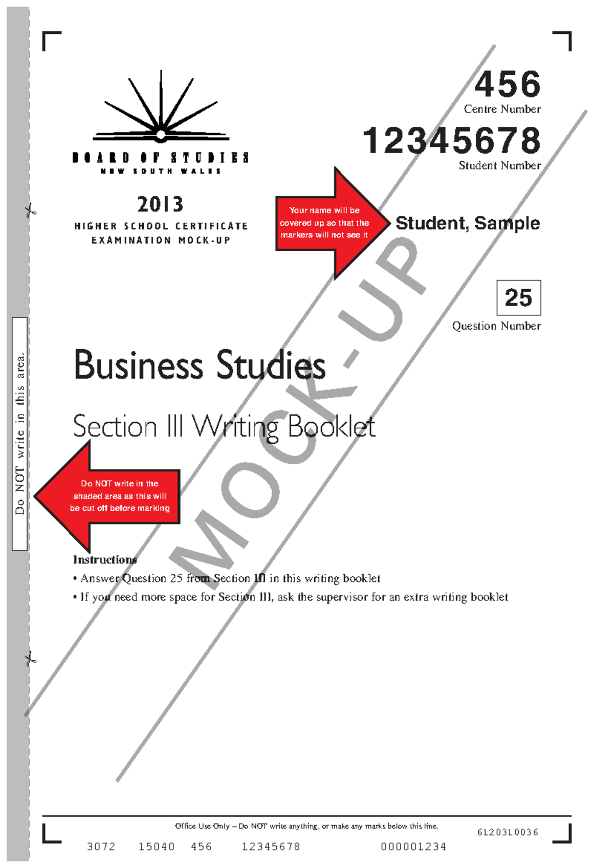 HSC Business Studies Mock Exam Writing Booklet 2013 - Studocu