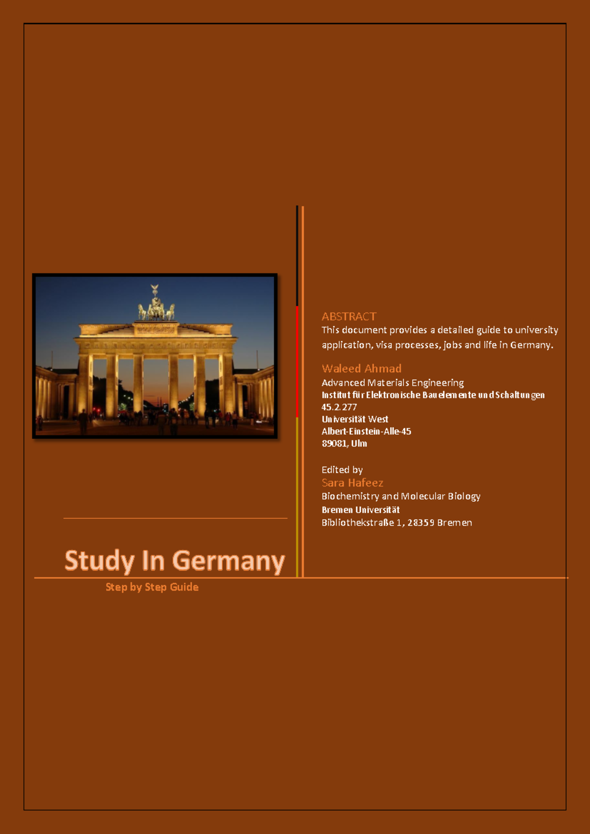 Study in Germany: A Comprehensive Guide for Students - Studocu