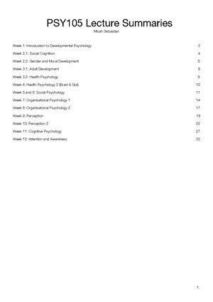 Introduction To Psychology - Lecture notes - Chapter 1 - Chapter 1 ...