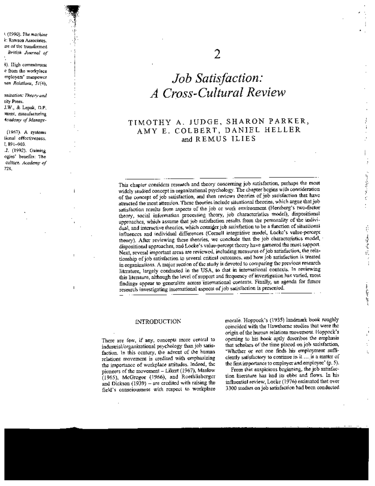 Final Exam Review Notes for Course XYZ 101 - 1. (1990). The machine k ...