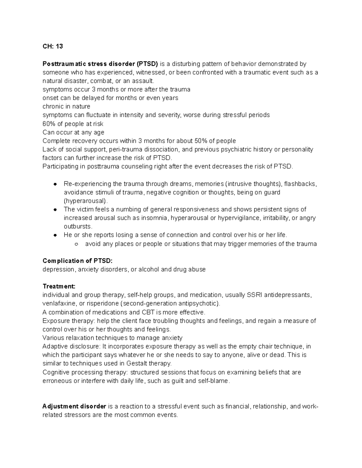MH EXAM 3 - Comprehensive Mental Health Study Notes for Exam 3 - Studocu