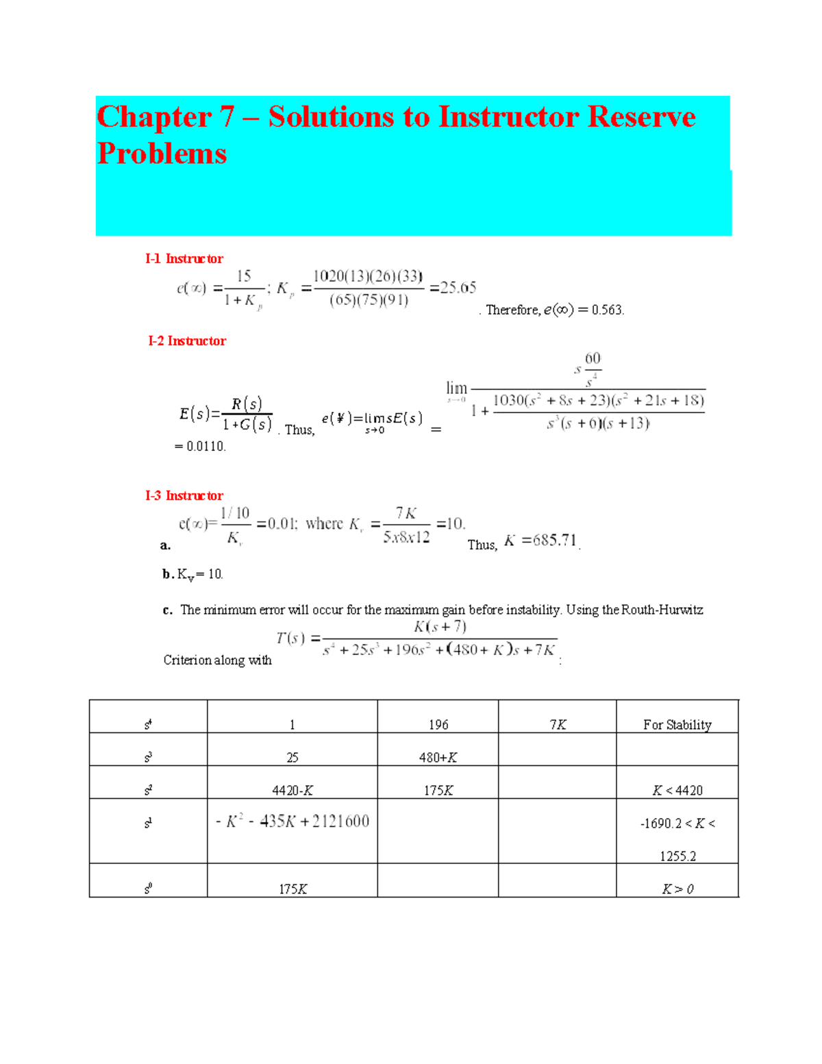 Ch07 Solutions to Instructor Reserve Problems and Practice Questions ...
