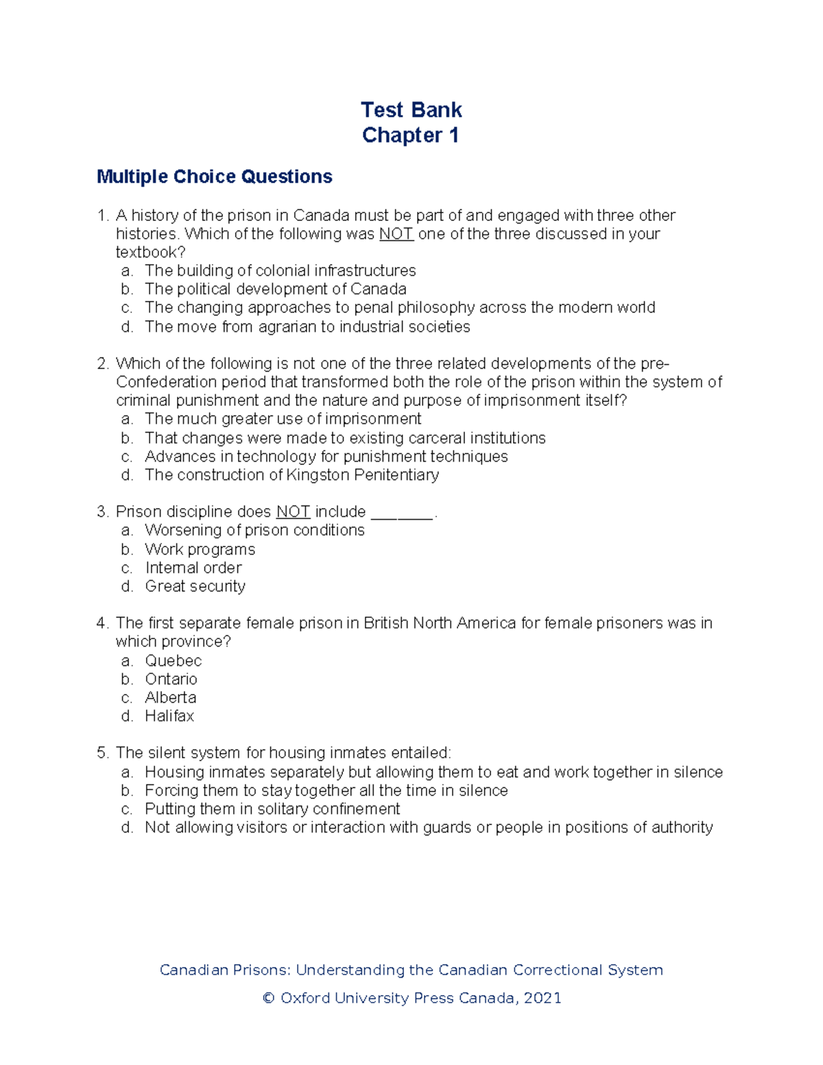 Cesaroni TB Ch01 - description n' - Test Bank Chapter 1 Multiple Choice ...
