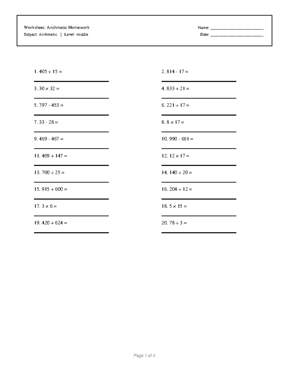 Arithmetic Homework 2: Worksheet for Math 308 - Studocu