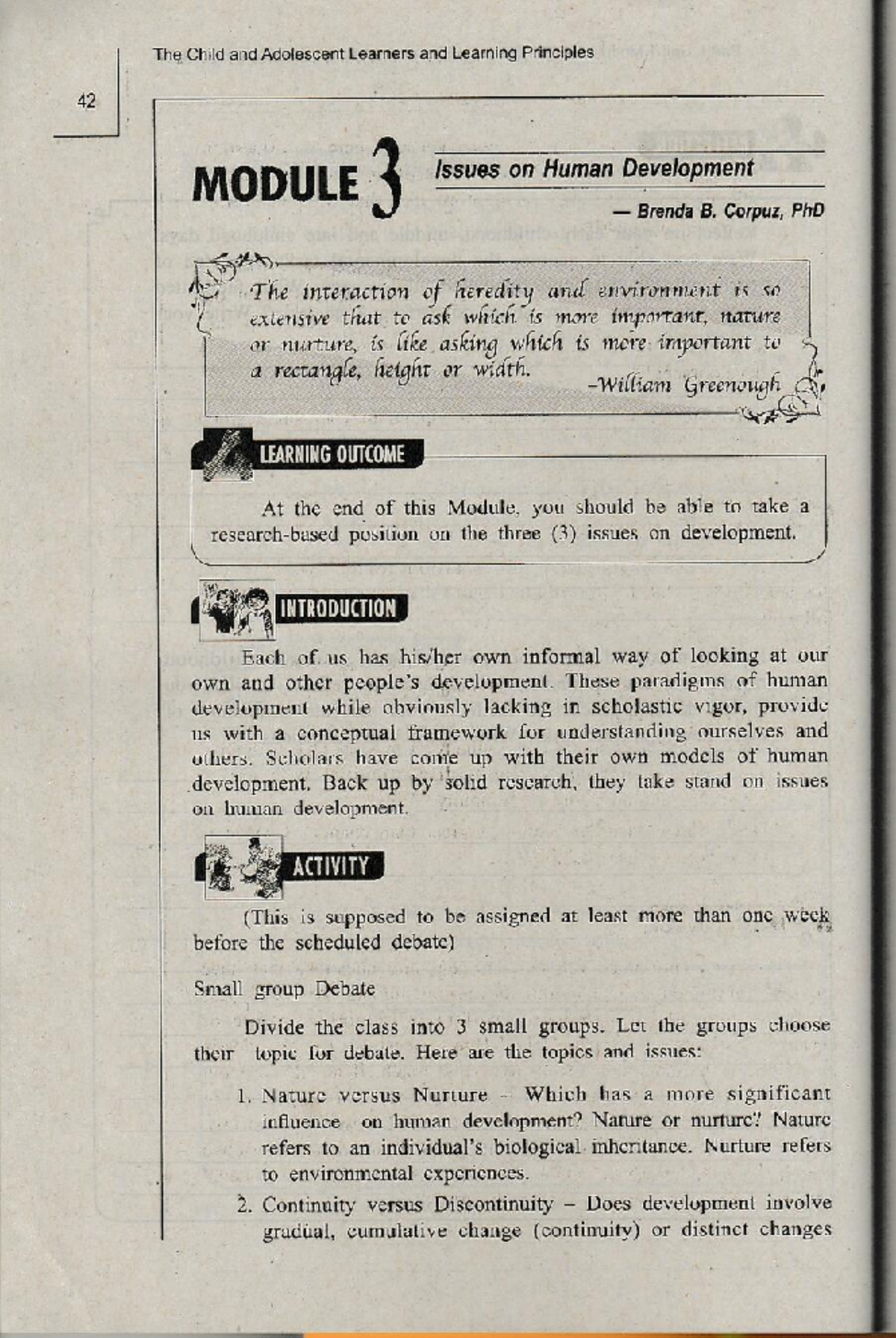 Module 3: Issues on Human Development - Studocu