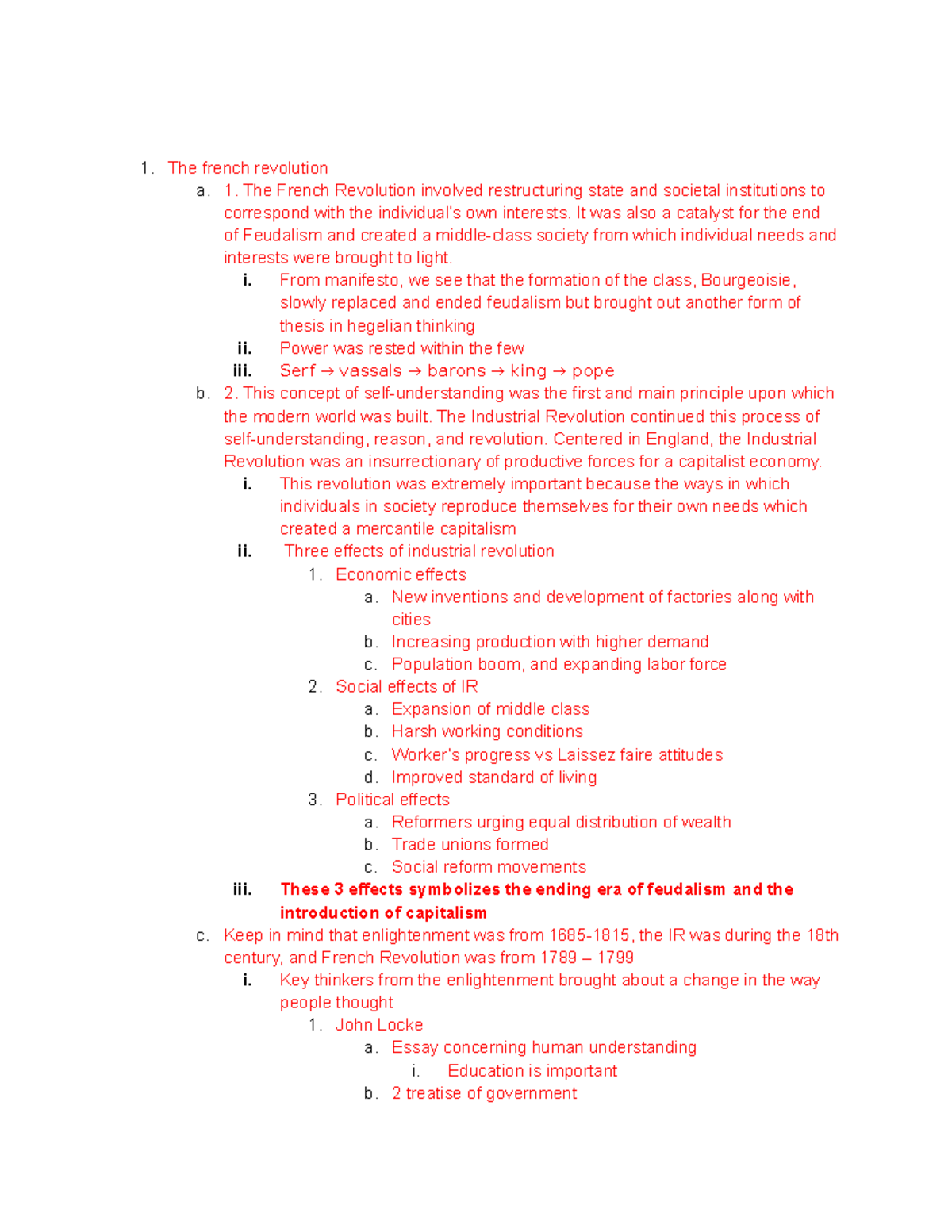 HIST 015 Final Exam Study Guide on the French Revolution Summary - Studocu