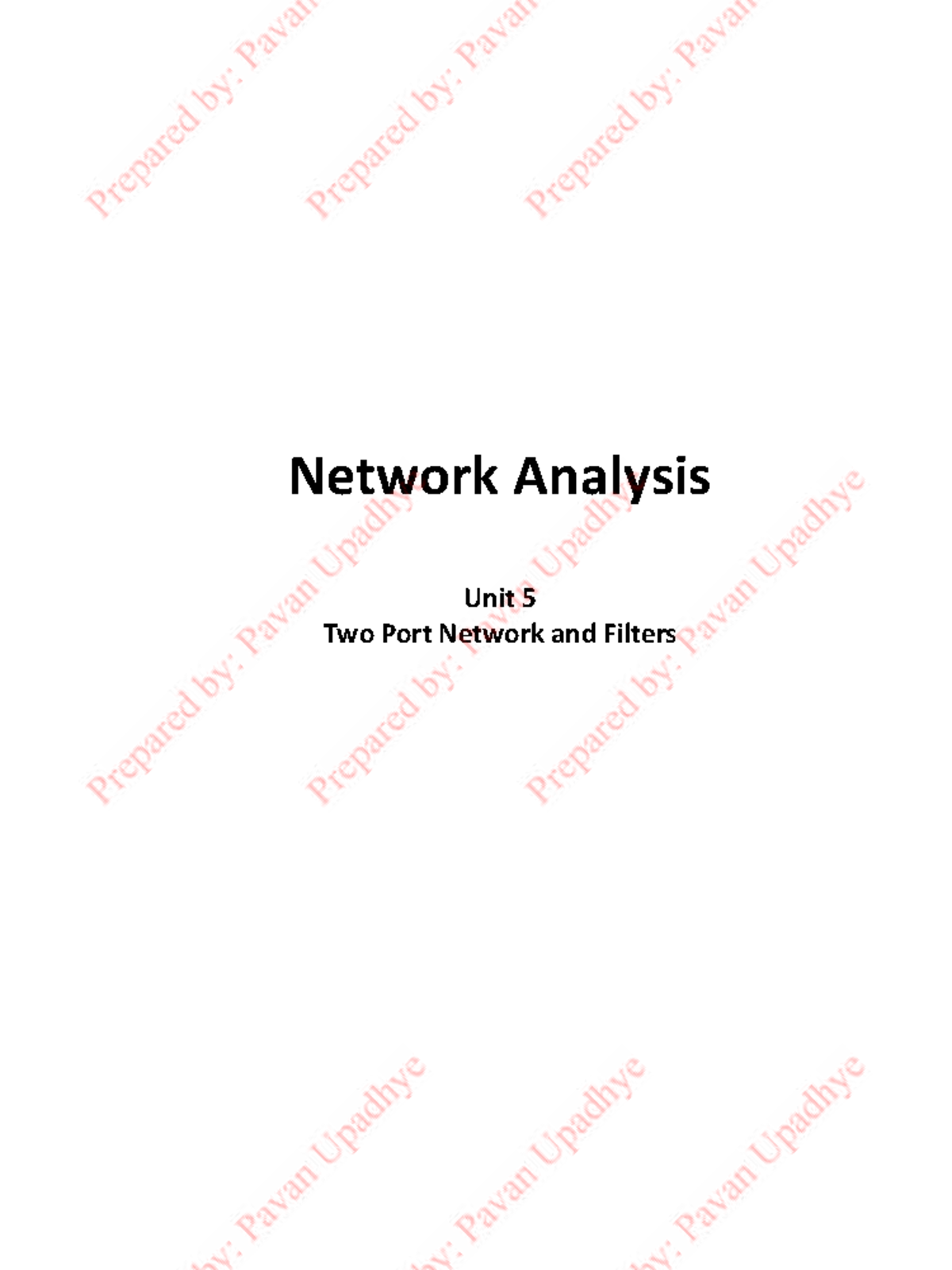 NA Notes Unit 5 - Hello - Network analysis - Network Analysis Unit 5 ...