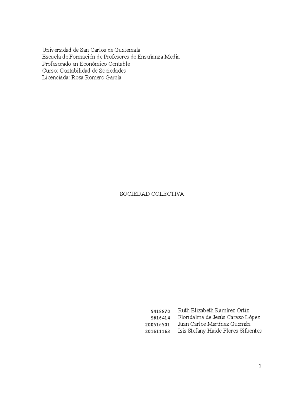 Título: Estudio sobre la Sociedad Colectiva en Contabilidad de Sociedades - CEC 2023 - Document Preview