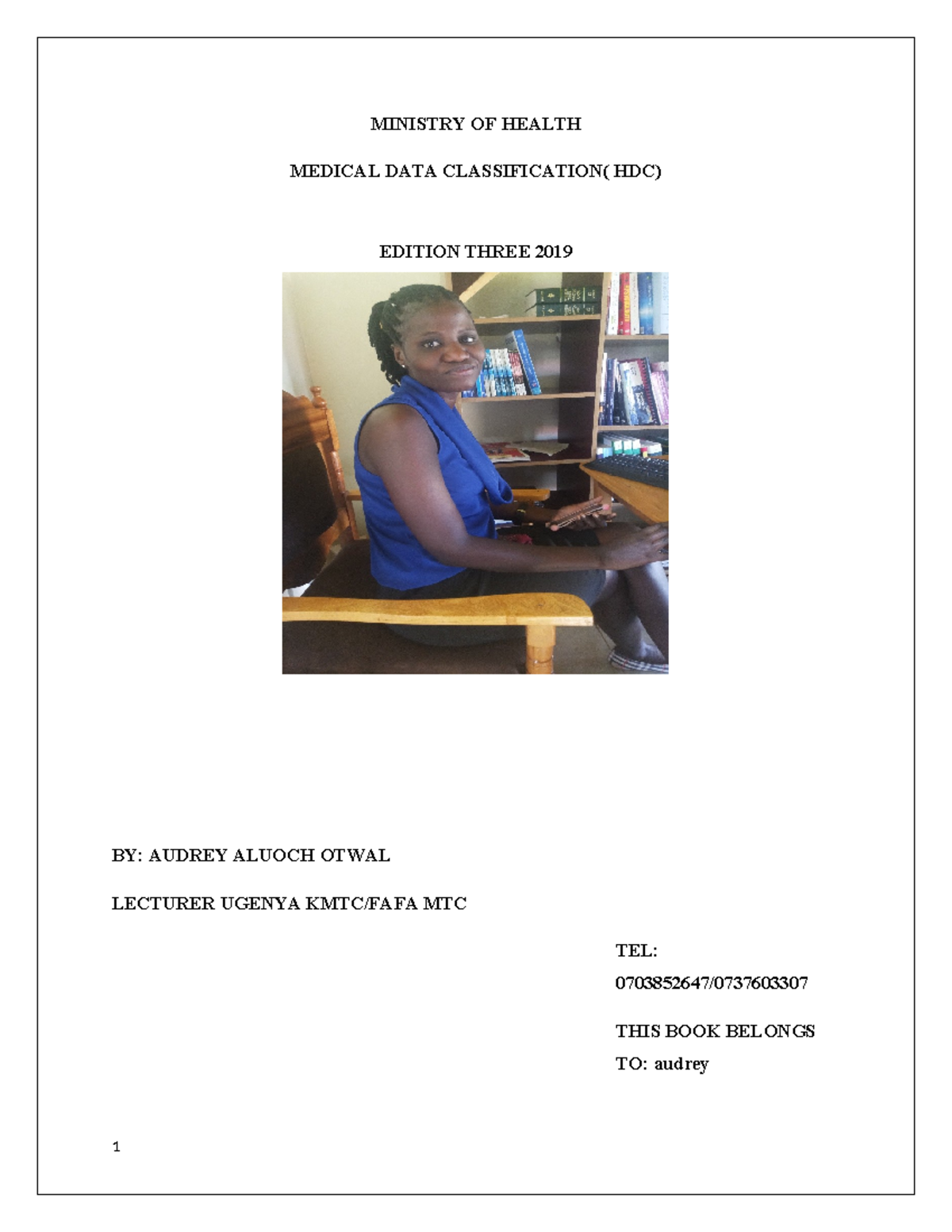 HDC NOTE - Assist me with the notes so i can read for exams - MINISTRY ...