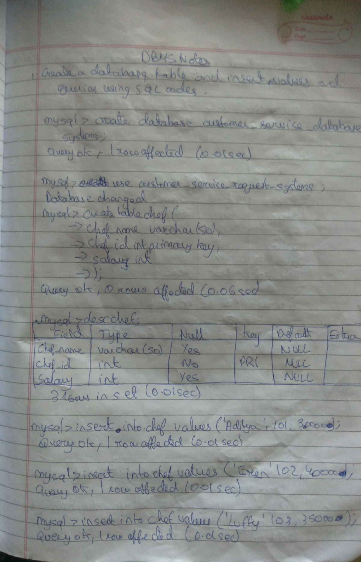 DBMS End Semester Exam Study Notes - Studocu