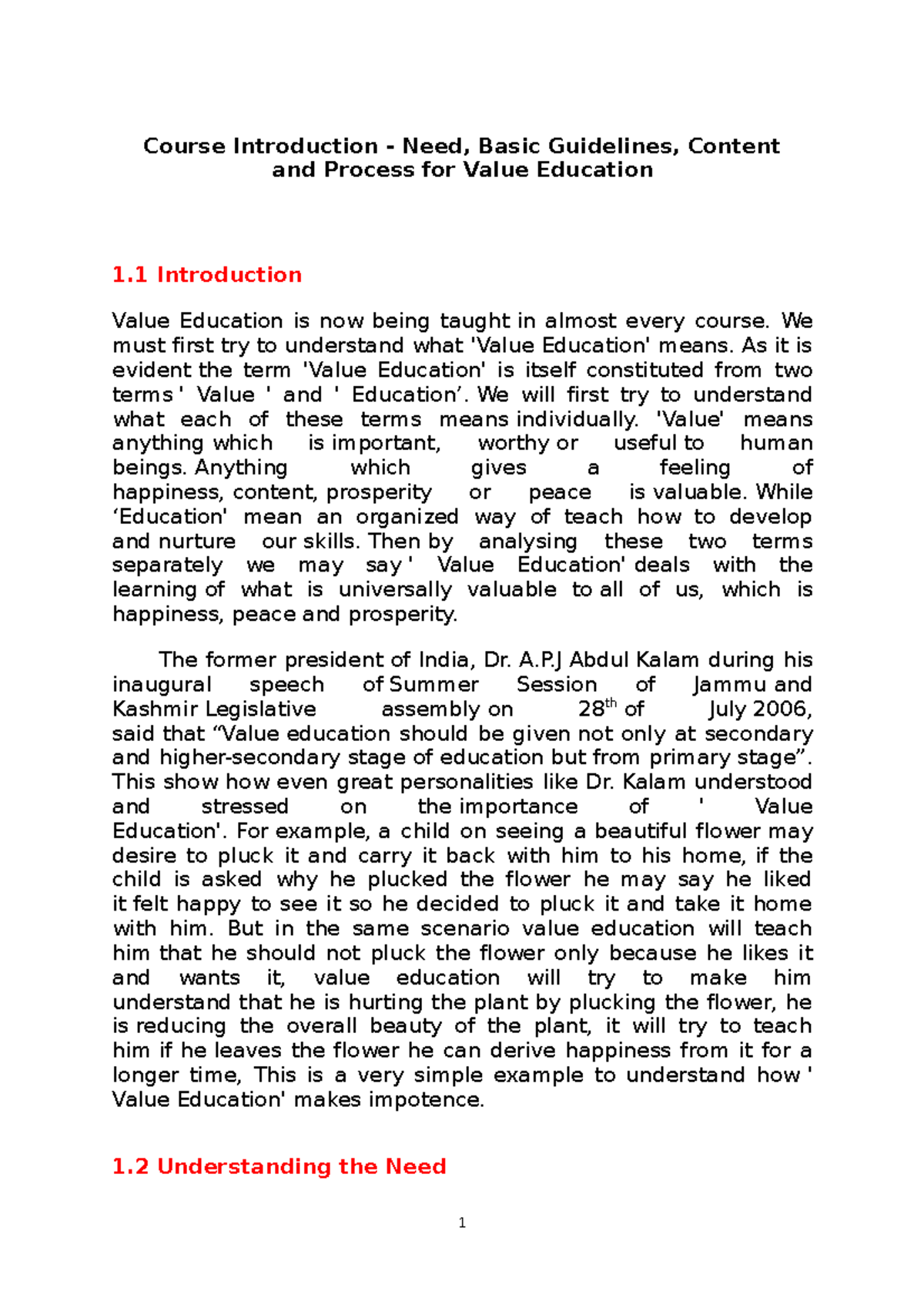 UHV VALUE EDUCATION - Unit 1 to 5 Comprehensive Notes - Studocu