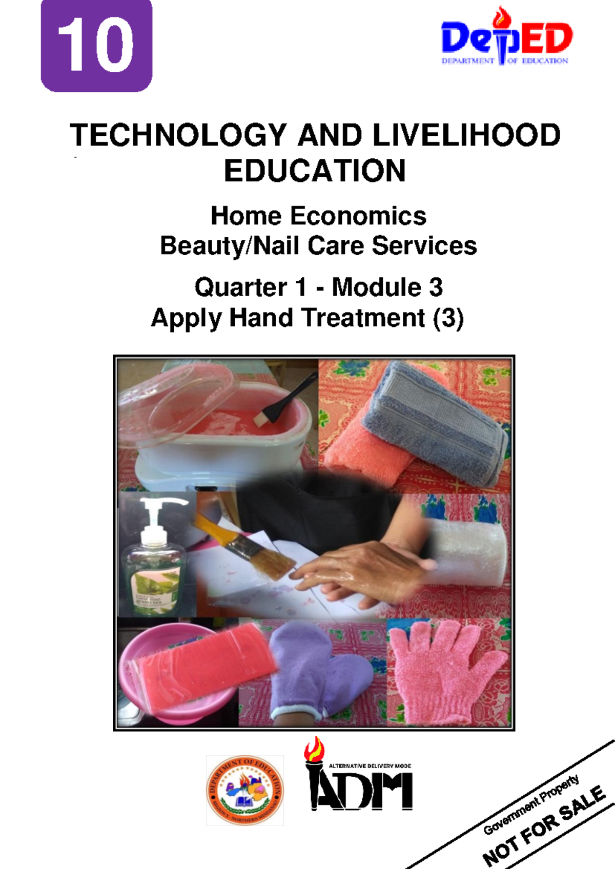NAIL CARE 10 Module 3 - NOT Home Economics Beauty/Nail Care Services ...