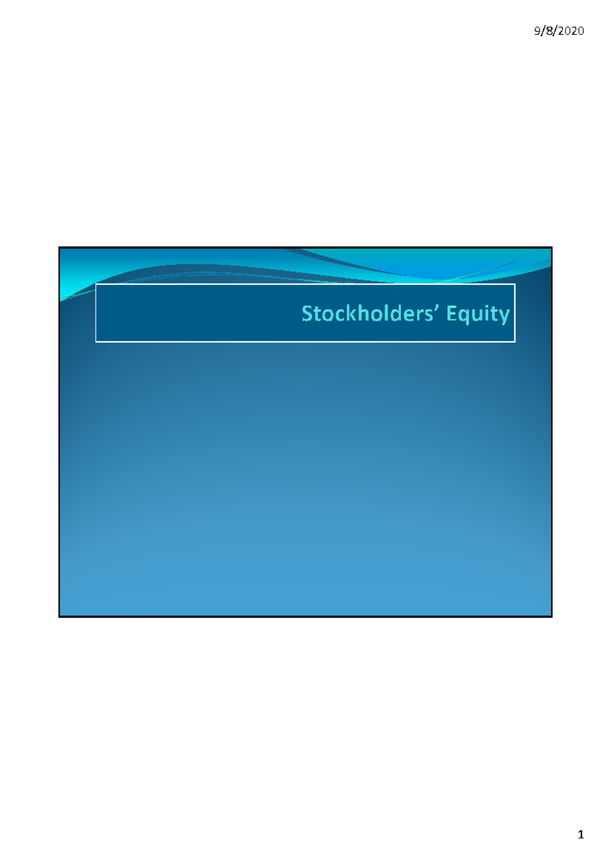 Equity and Dividend Policy Overview - E2 80 99+Equity+Part+3 - Studocu