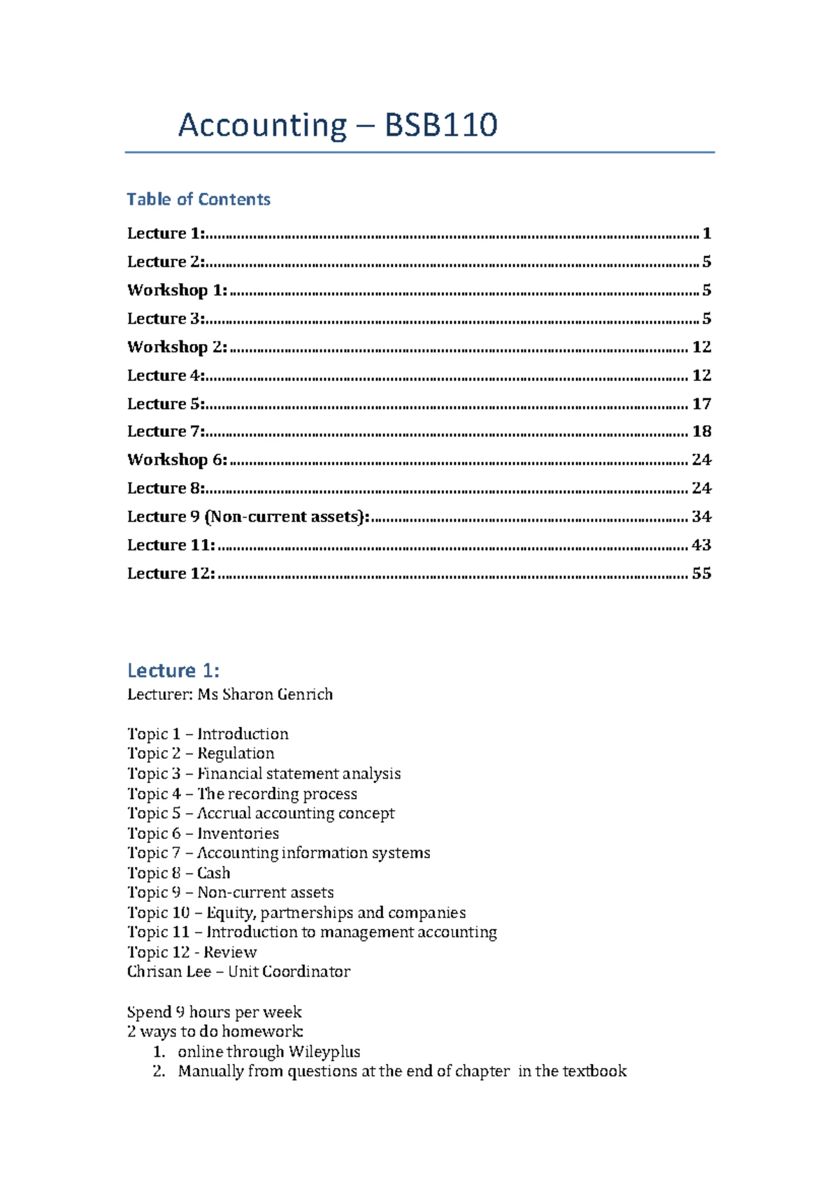 Topic 6 - Inventories - BSB110 Accounting Dr. Tracy Qu bsb110enq@qut ...