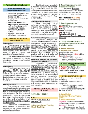 Fundamentals of Nursing: ARC Refresher Notes and Key Concepts - Studocu