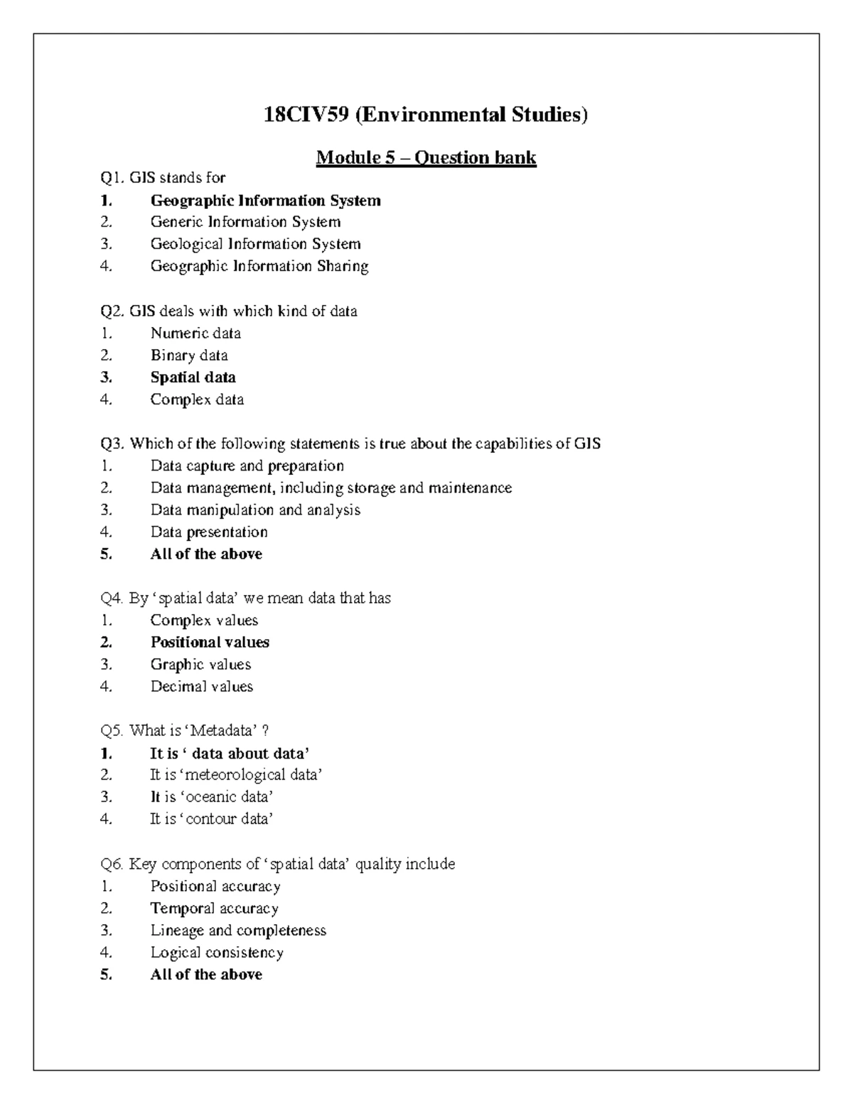 1st Sem EVS - Environmental Components and Their Importance Notes - Studocu