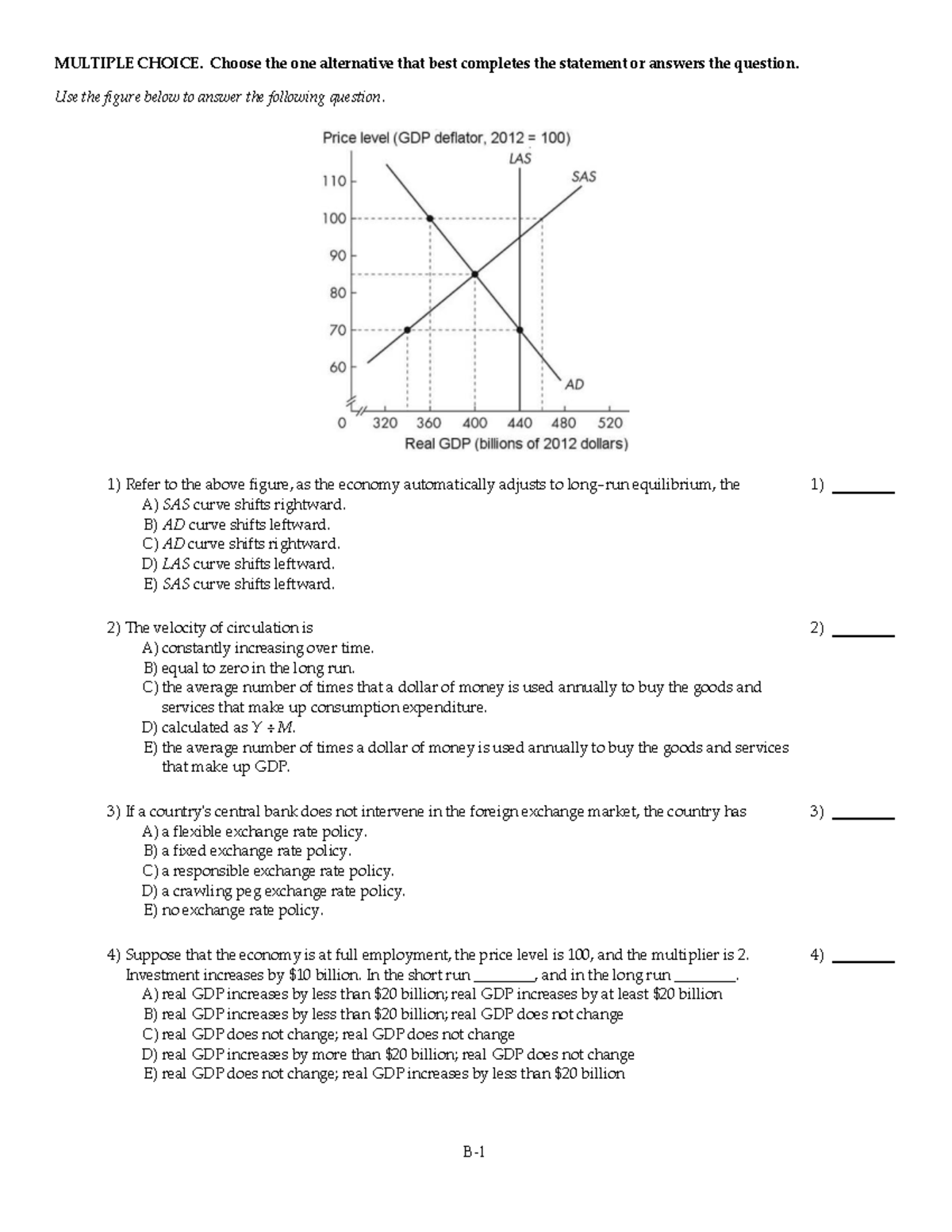 ECON-1022 Midterm 2 Practice Questions and Answers - Studocu