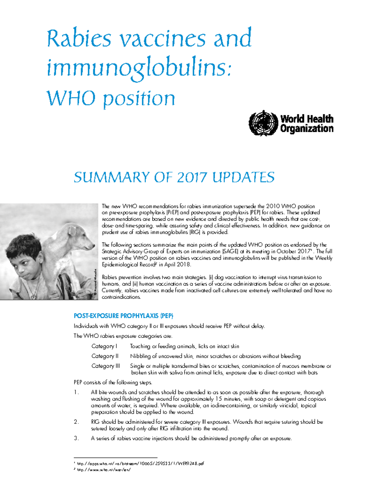 WHO Rabies Vaccines & Immunoglobulins Updates: PEP & PrEP Strategies ...