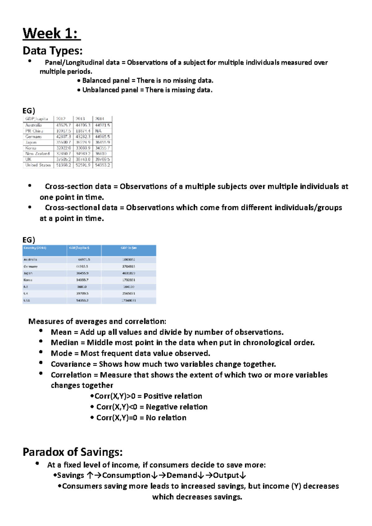ECON202 - Comprehensive Midterm Exam Study Notes - Studocu