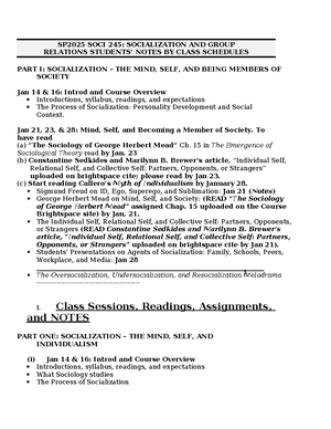 Understanding Socialization: Mind, Self & Society - SOC 101 Notes ...