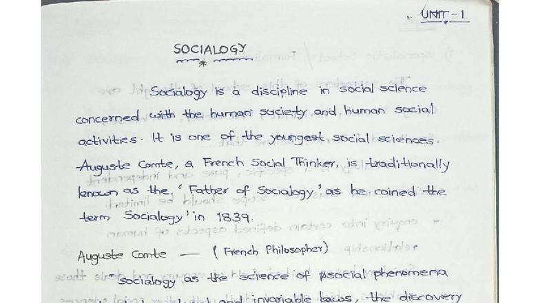 Principles of Sociology (SOC-1): Understanding Social Structures and ...