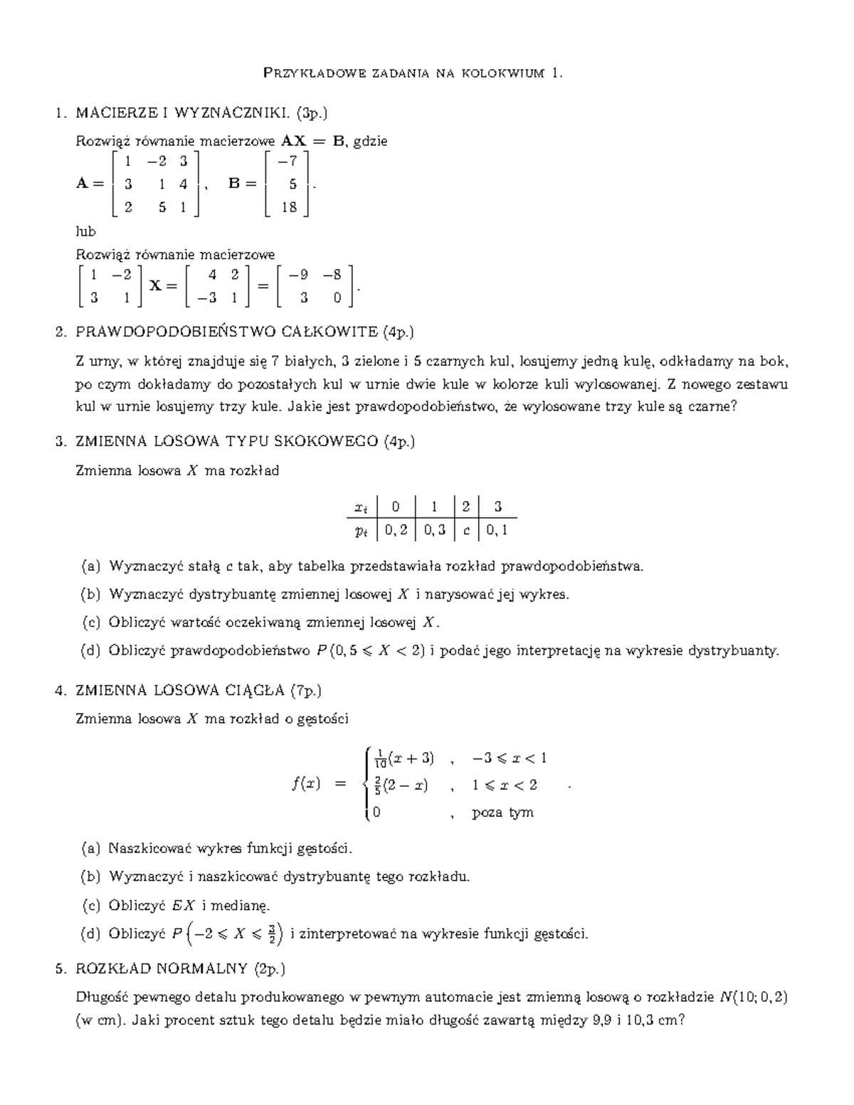 Algebra Liniowa 1 - Przykłady i Zadania Ćwiczenia Jurlewicz Skoczylas