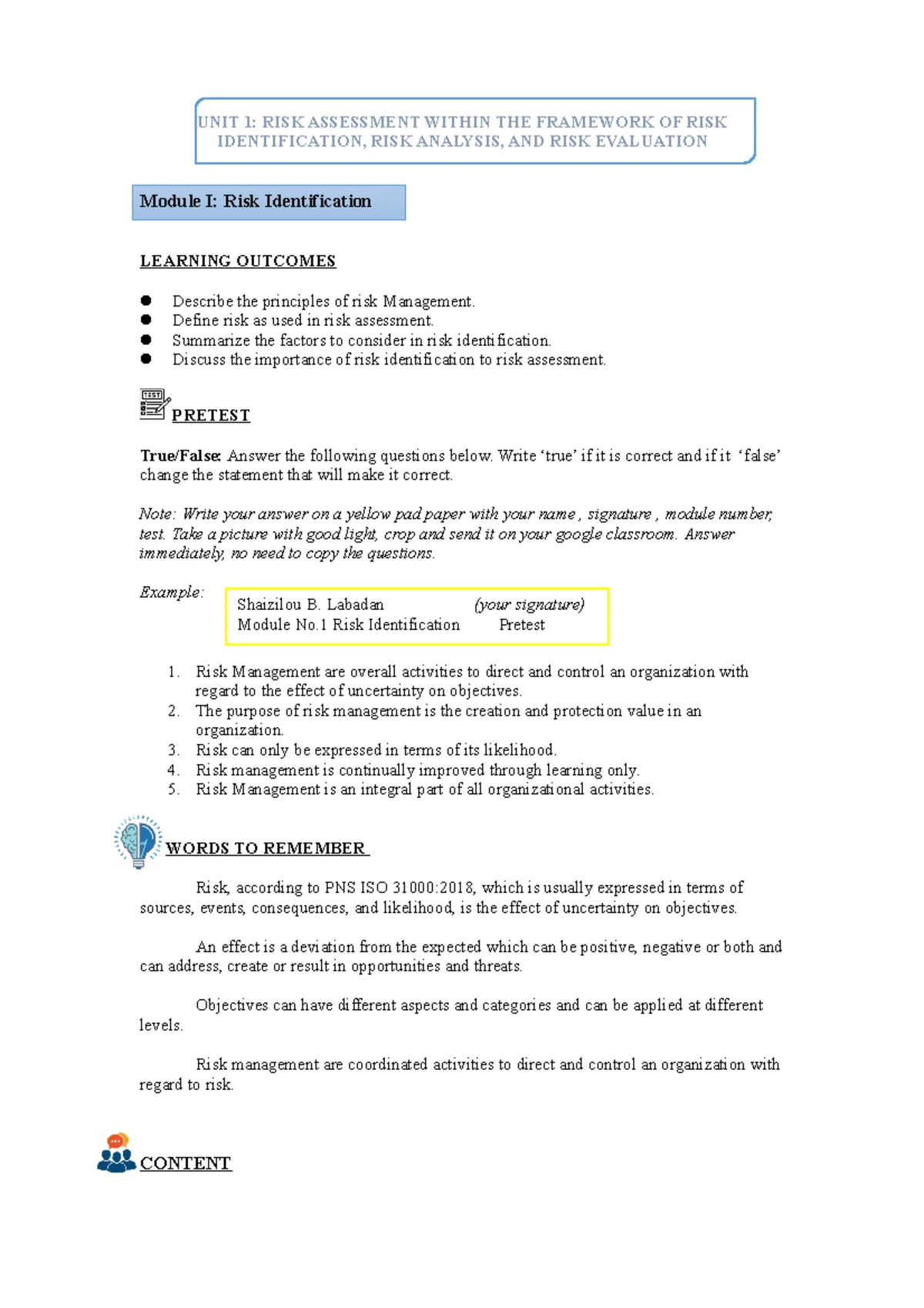 Chapter 1 - Module Overview and Key Concepts - Studocu