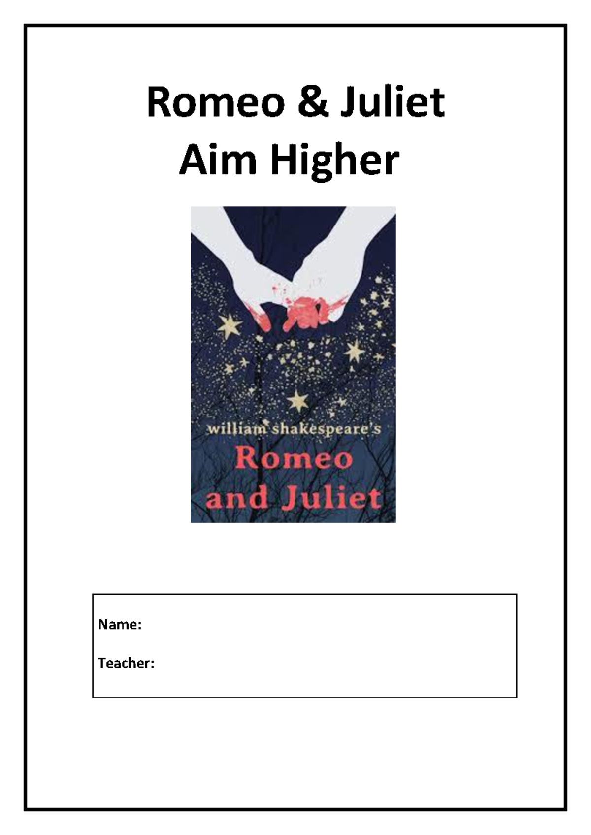RJ 101: Insights and Analysis on Romeo and Juliet - Studocu