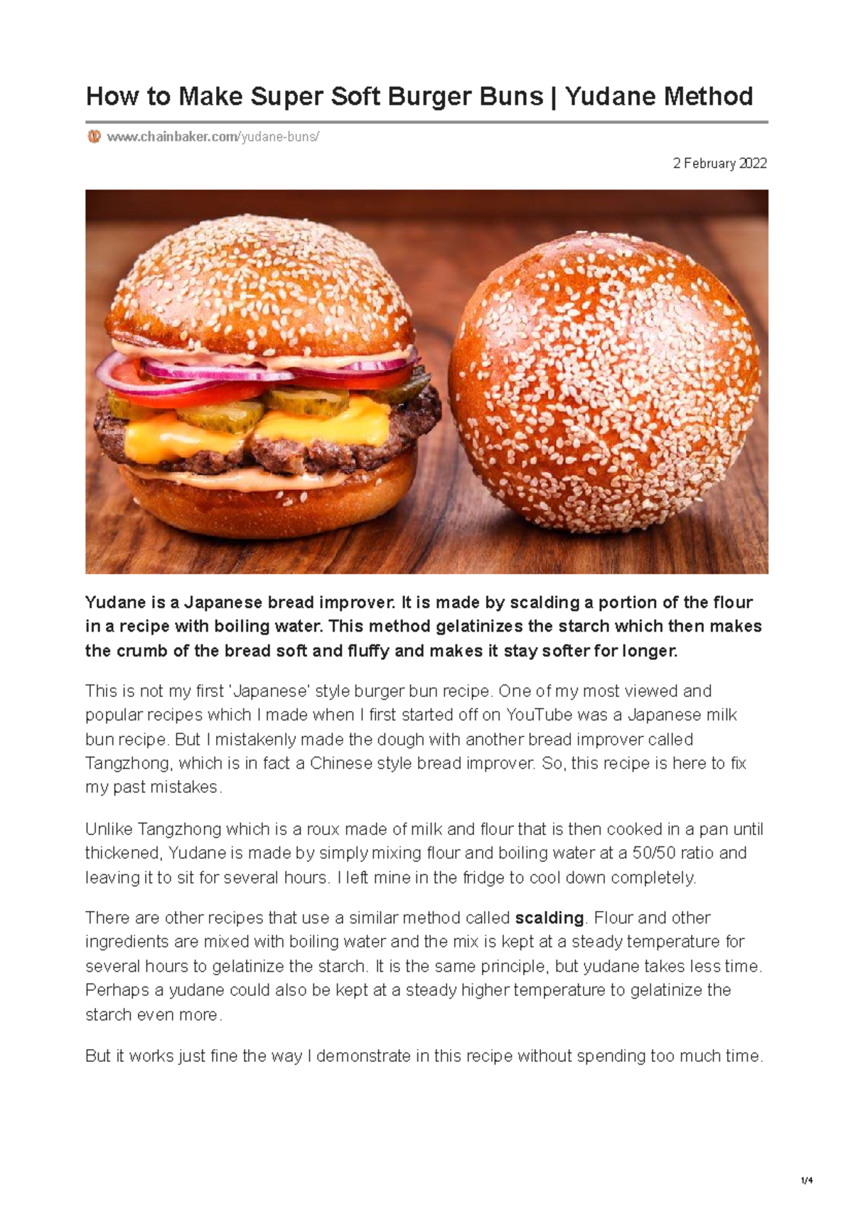 How to Make Super Soft Burger Buns: Yudane Method Guide - Studocu