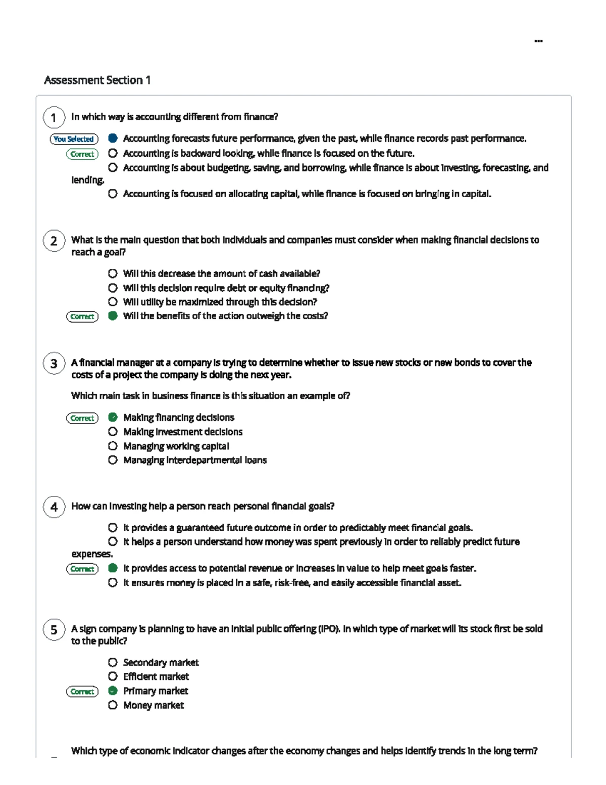 D076 Finance Assessment Study Guide: Key Concepts and Definitions - Studocu