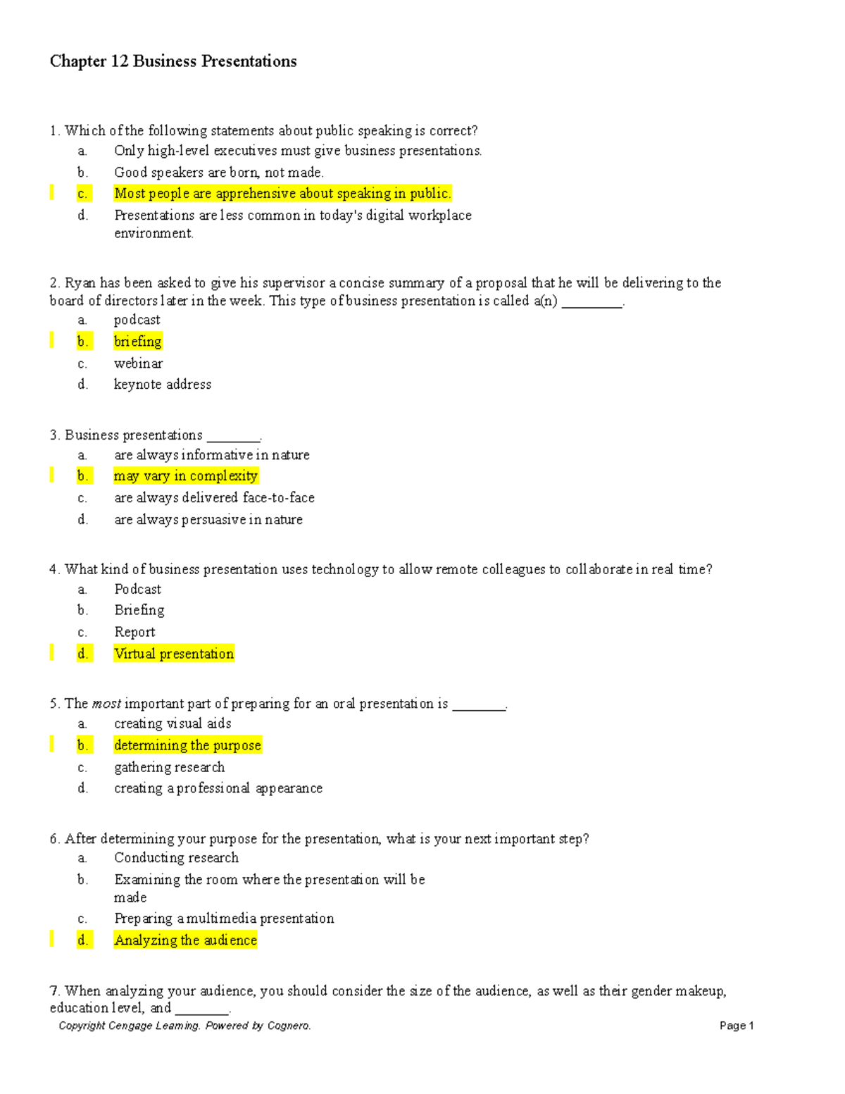Business Presentations in Unit 12: Key Concepts and Techniques - Studocu