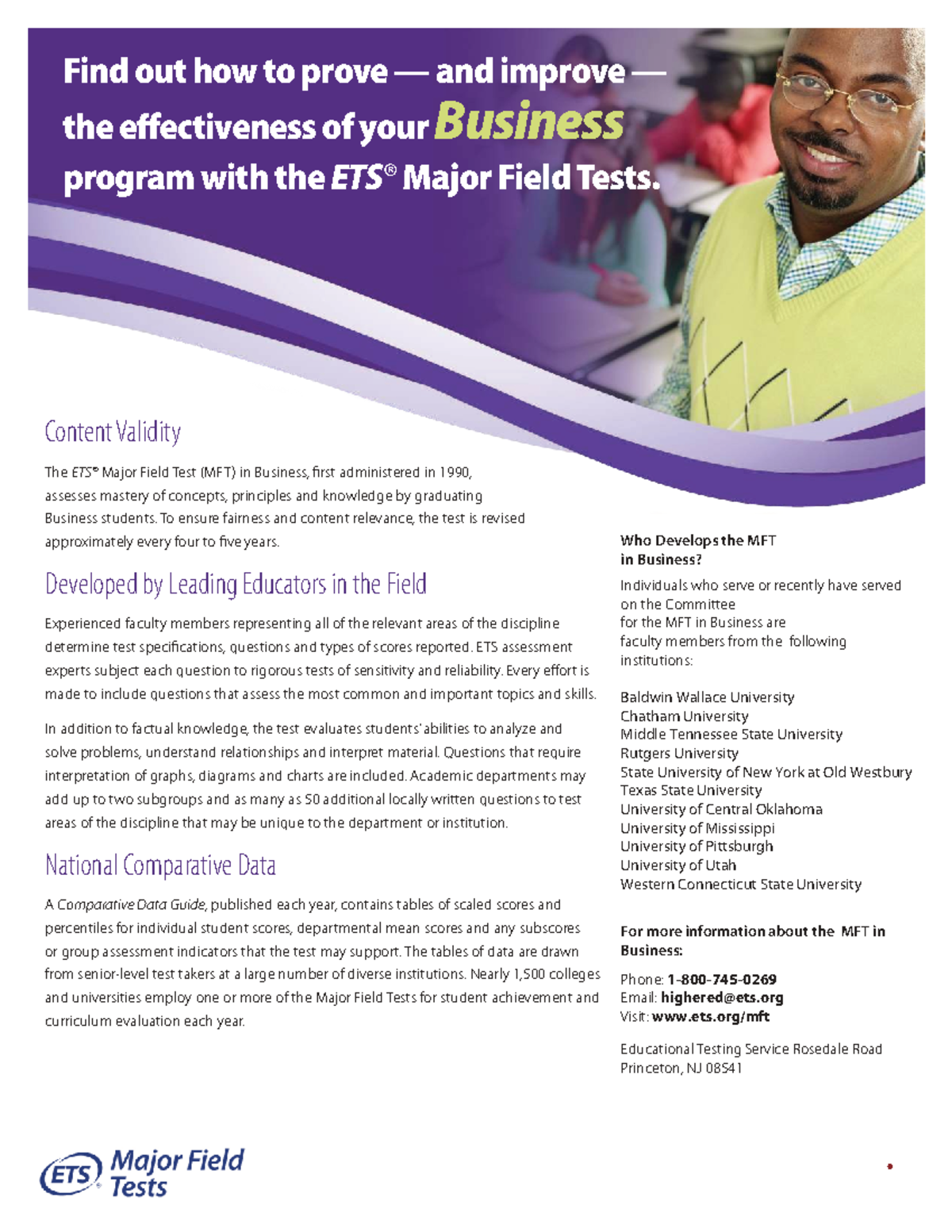 Bachelors Degree Business Test Description: Major Field Test Overview ...